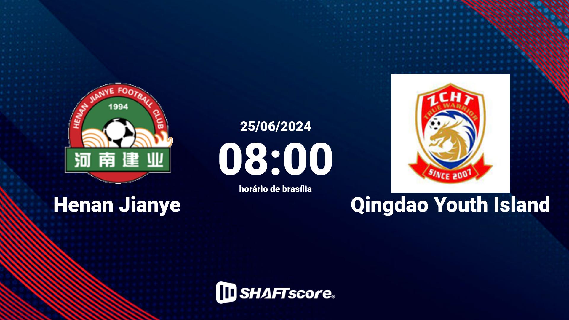 Estatísticas do jogo Henan Jianye vs Qingdao Youth Island 25.06 08:00