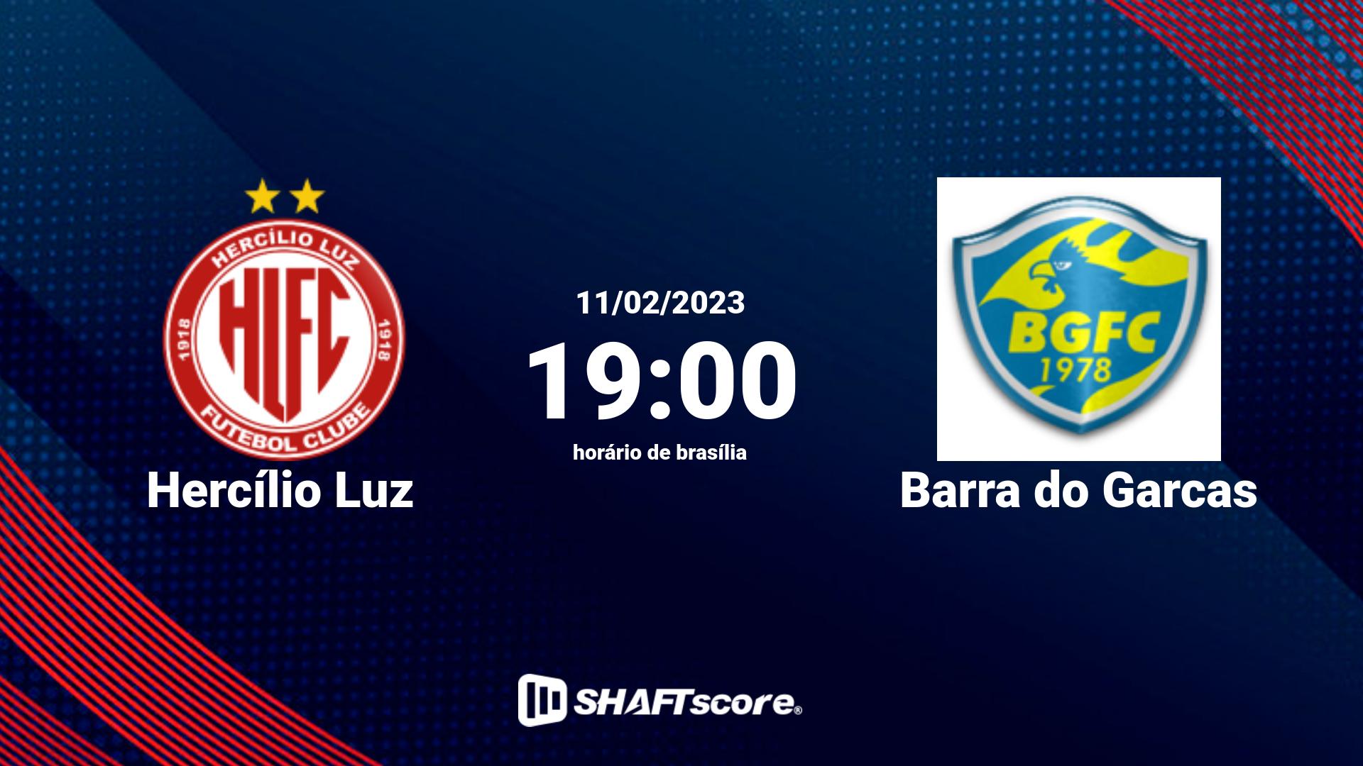 Estatísticas do jogo Hercílio Luz vs Barra do Garcas 11.02 19:00