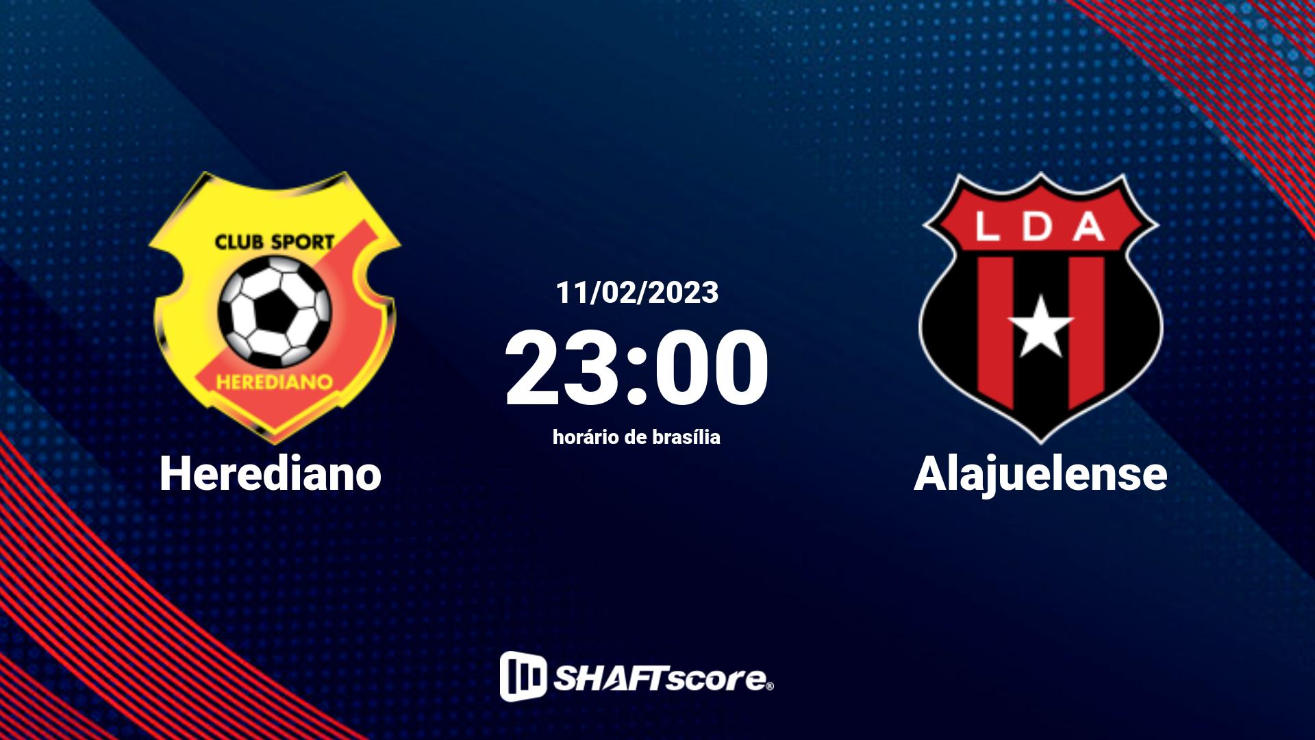 Estatísticas do jogo Herediano vs Alajuelense 11.02 23:00