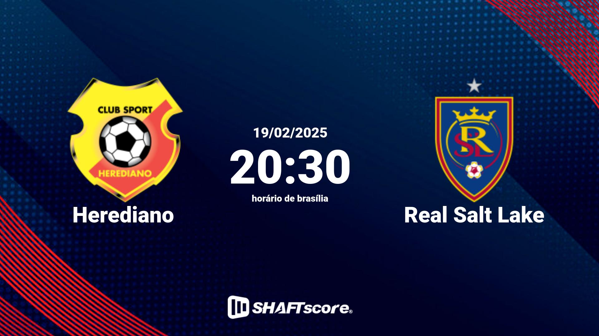 Estatísticas do jogo Herediano vs Real Salt Lake 19.02 20:30