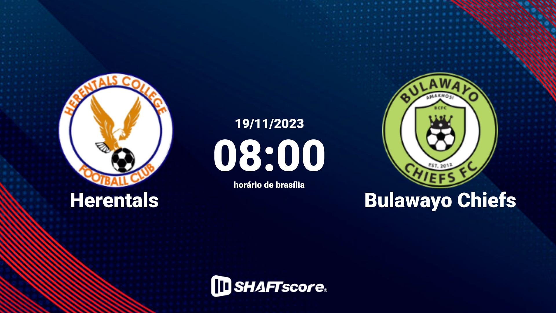 Estatísticas do jogo Herentals vs Bulawayo Chiefs 19.11 08:00