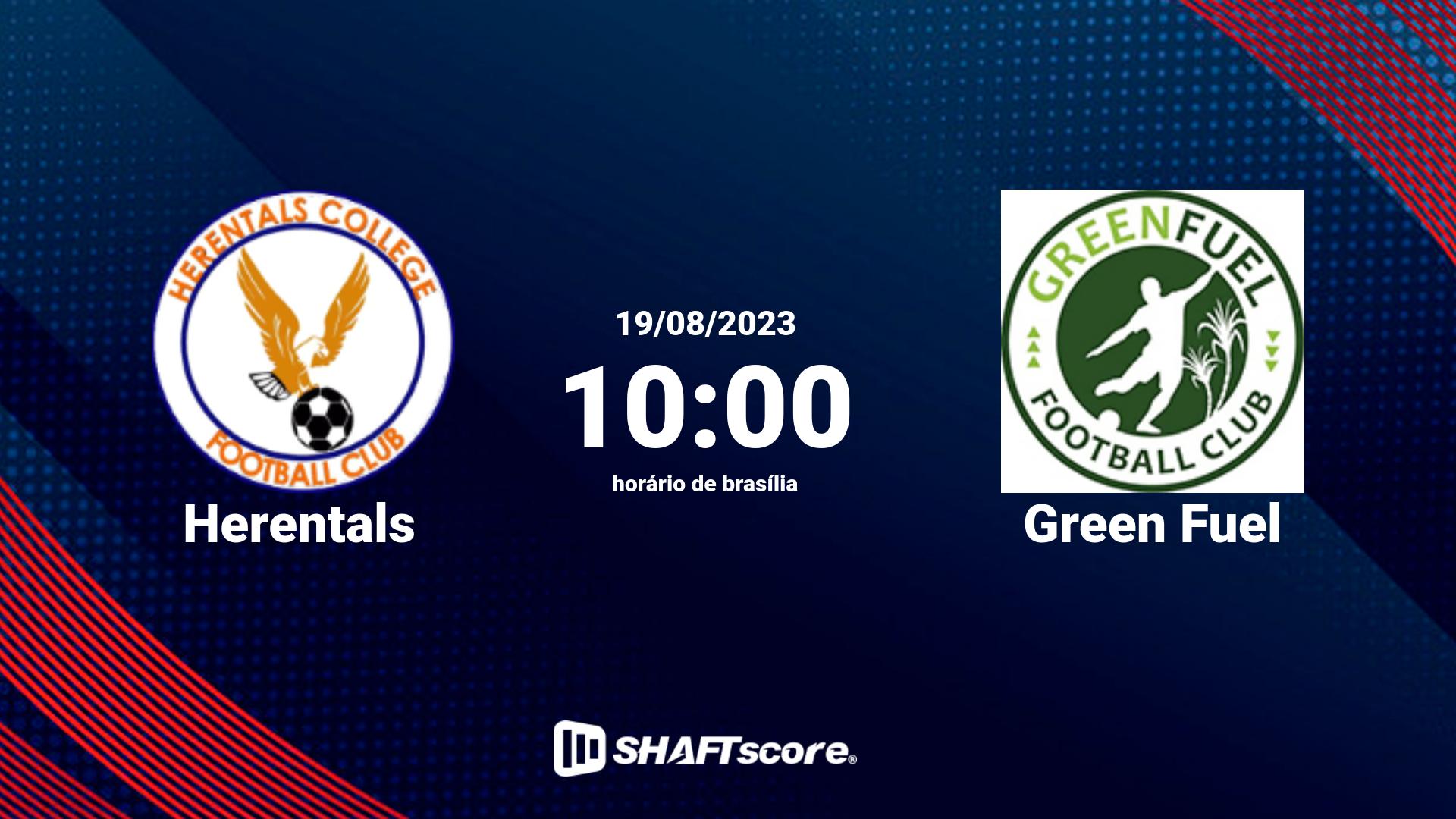 Estatísticas do jogo Herentals vs Green Fuel 19.08 10:00