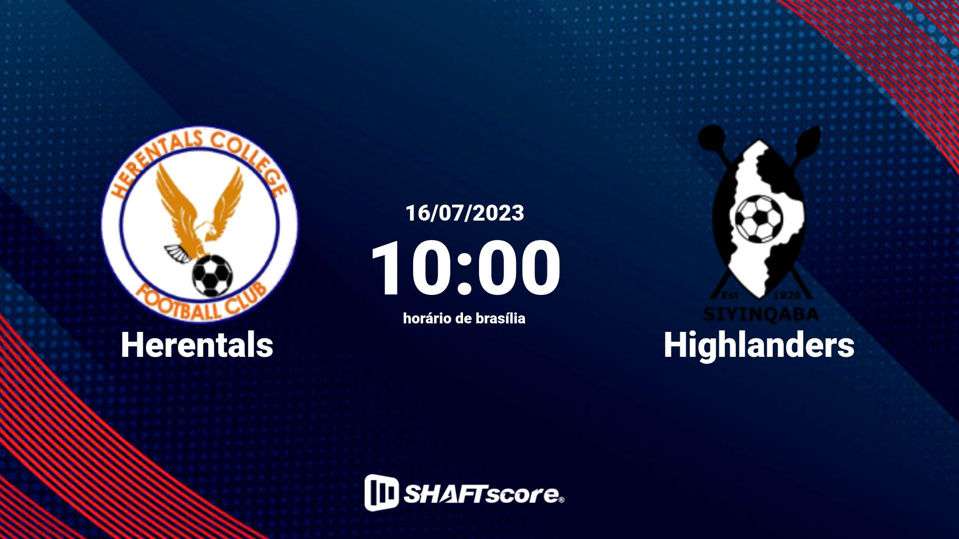 Estatísticas do jogo Herentals vs Highlanders 16.07 10:00