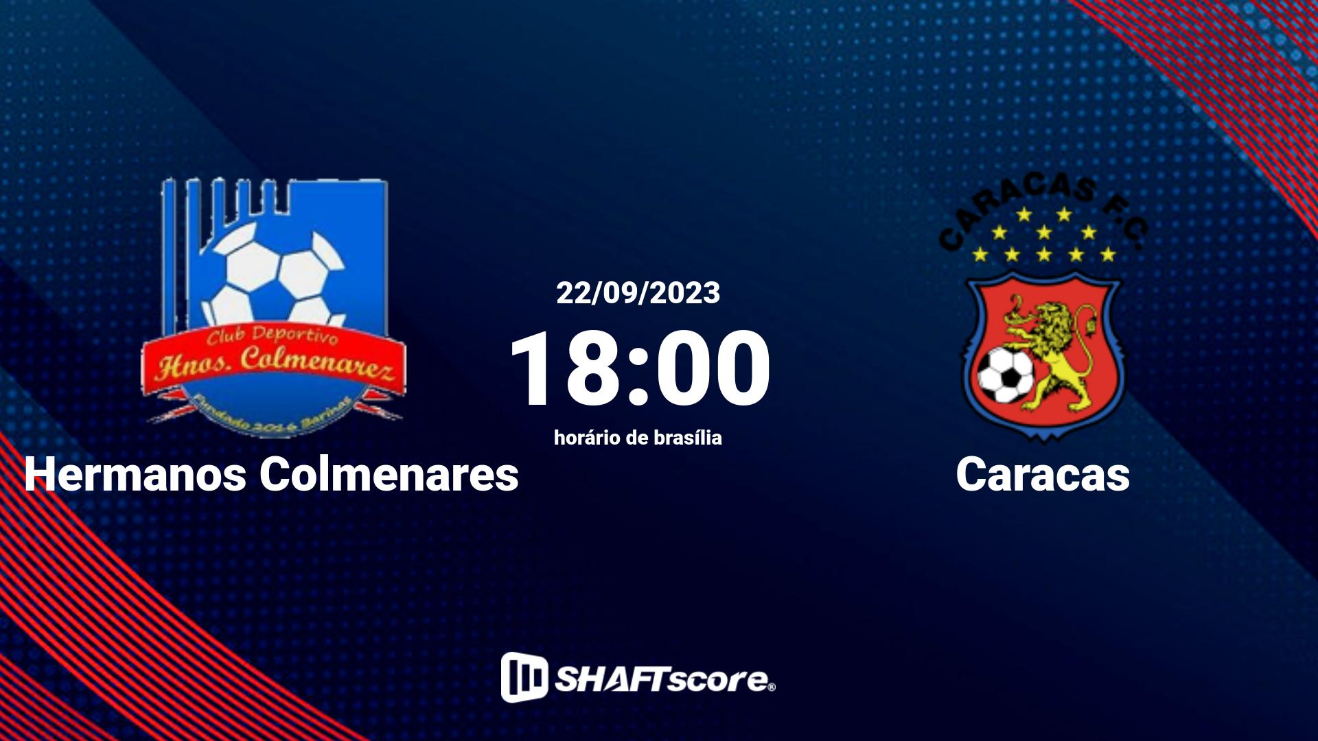 Estatísticas do jogo Hermanos Colmenares vs Caracas 22.09 18:00