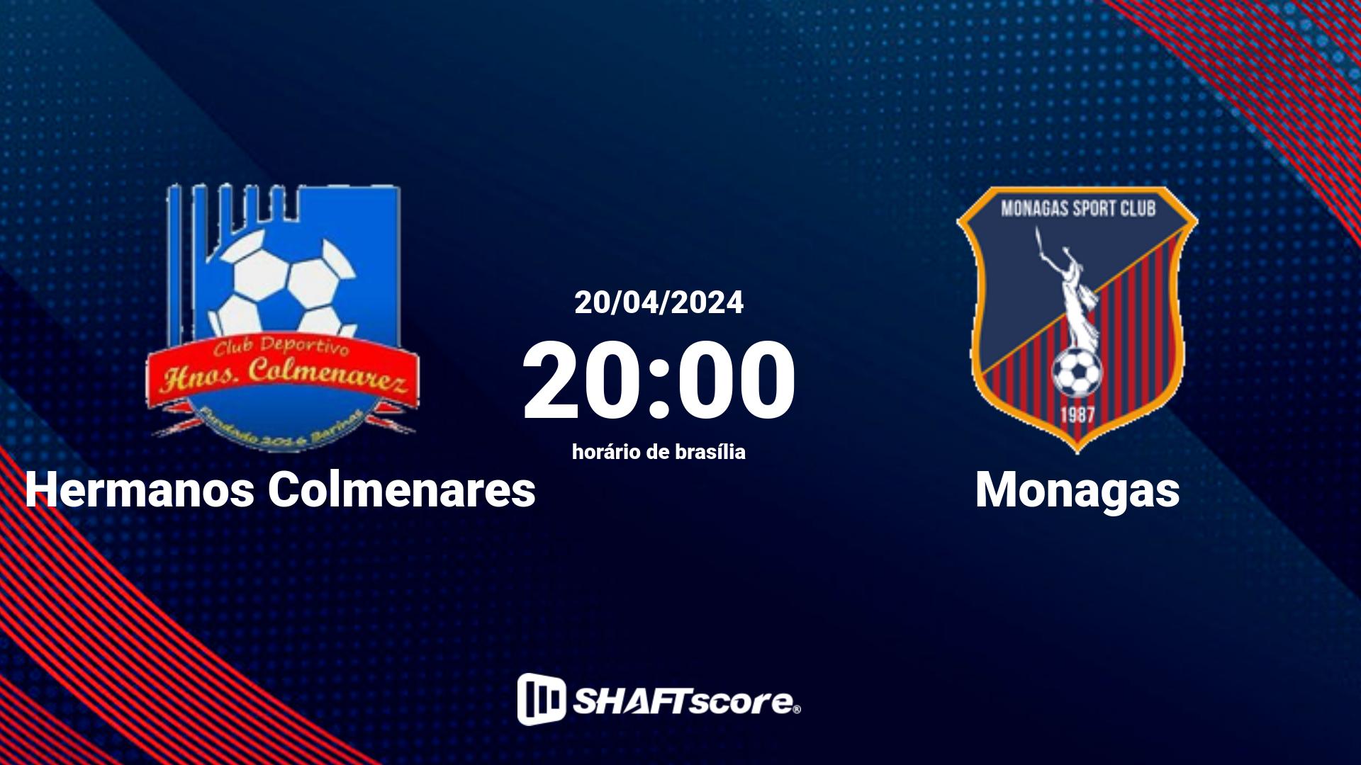 Estatísticas do jogo Hermanos Colmenares vs Monagas 20.04 20:00