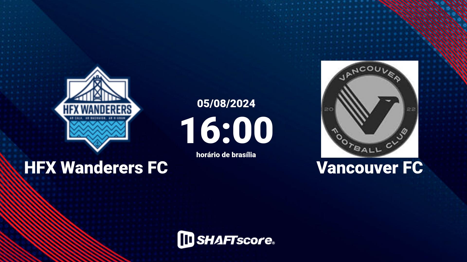 Estatísticas do jogo HFX Wanderers FC vs Vancouver FC 05.08 16:00