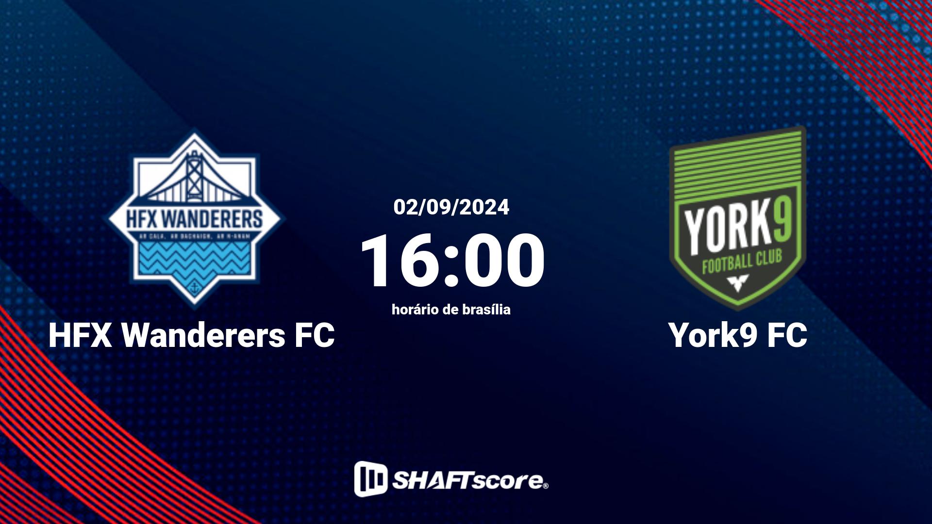 Estatísticas do jogo HFX Wanderers FC vs York9 FC 02.09 16:00