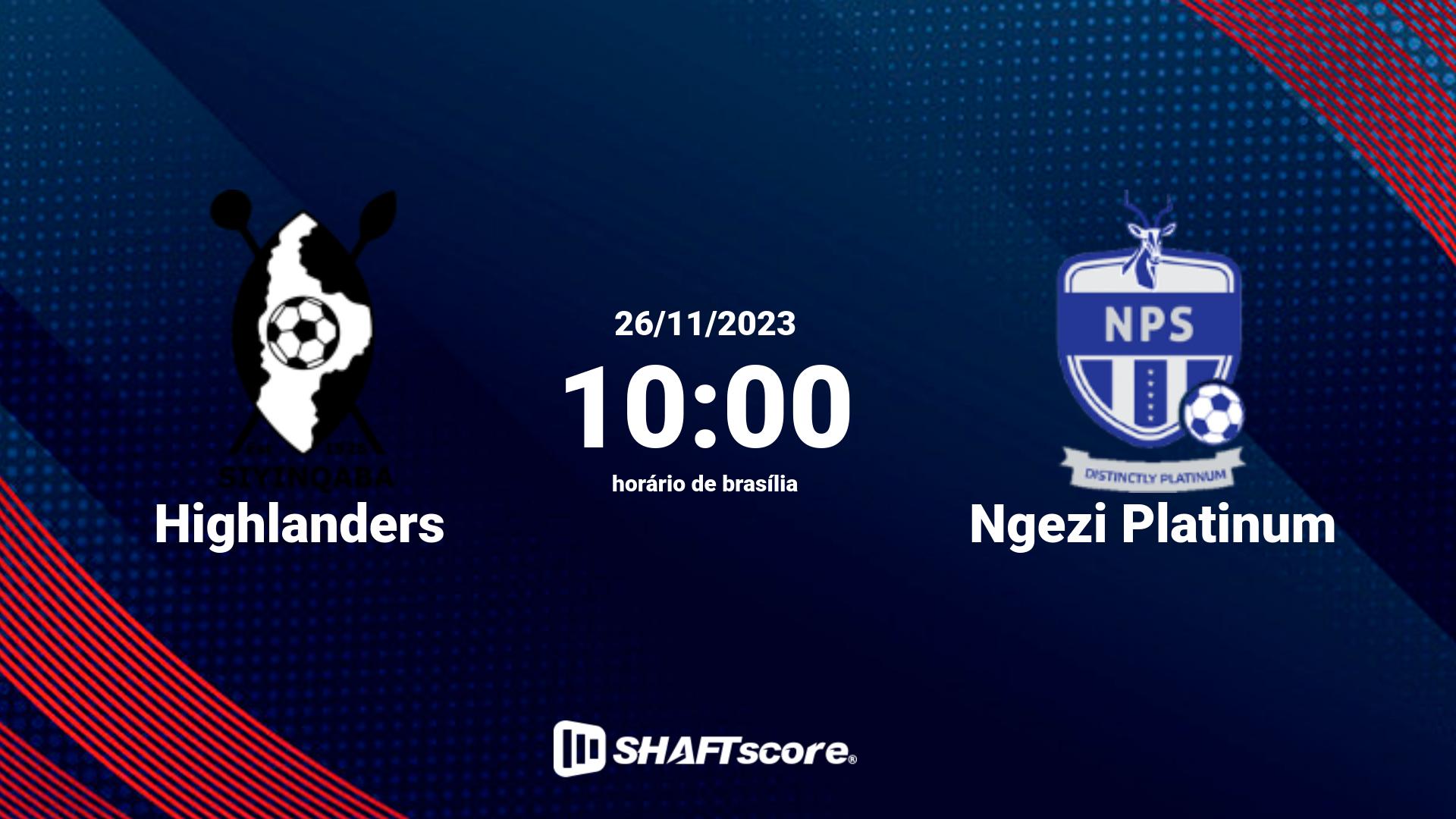 Estatísticas do jogo Highlanders vs Ngezi Platinum 26.11 10:00