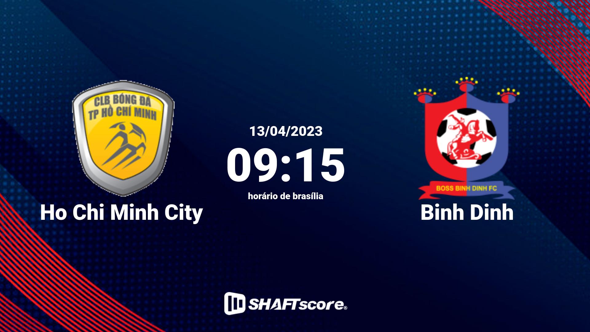 Estatísticas do jogo Ho Chi Minh City vs Binh Dinh 13.04 09:15