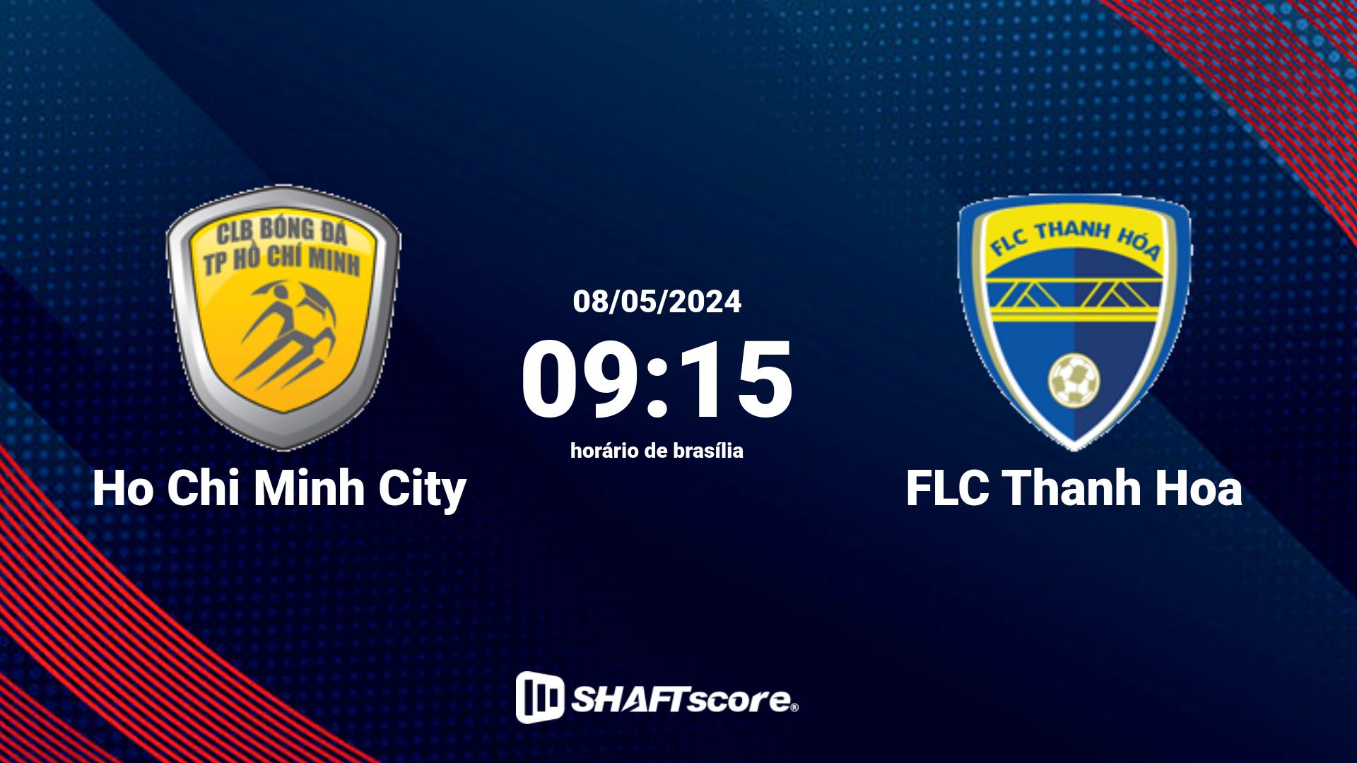 Estatísticas do jogo Ho Chi Minh City vs FLC Thanh Hoa 08.05 09:15