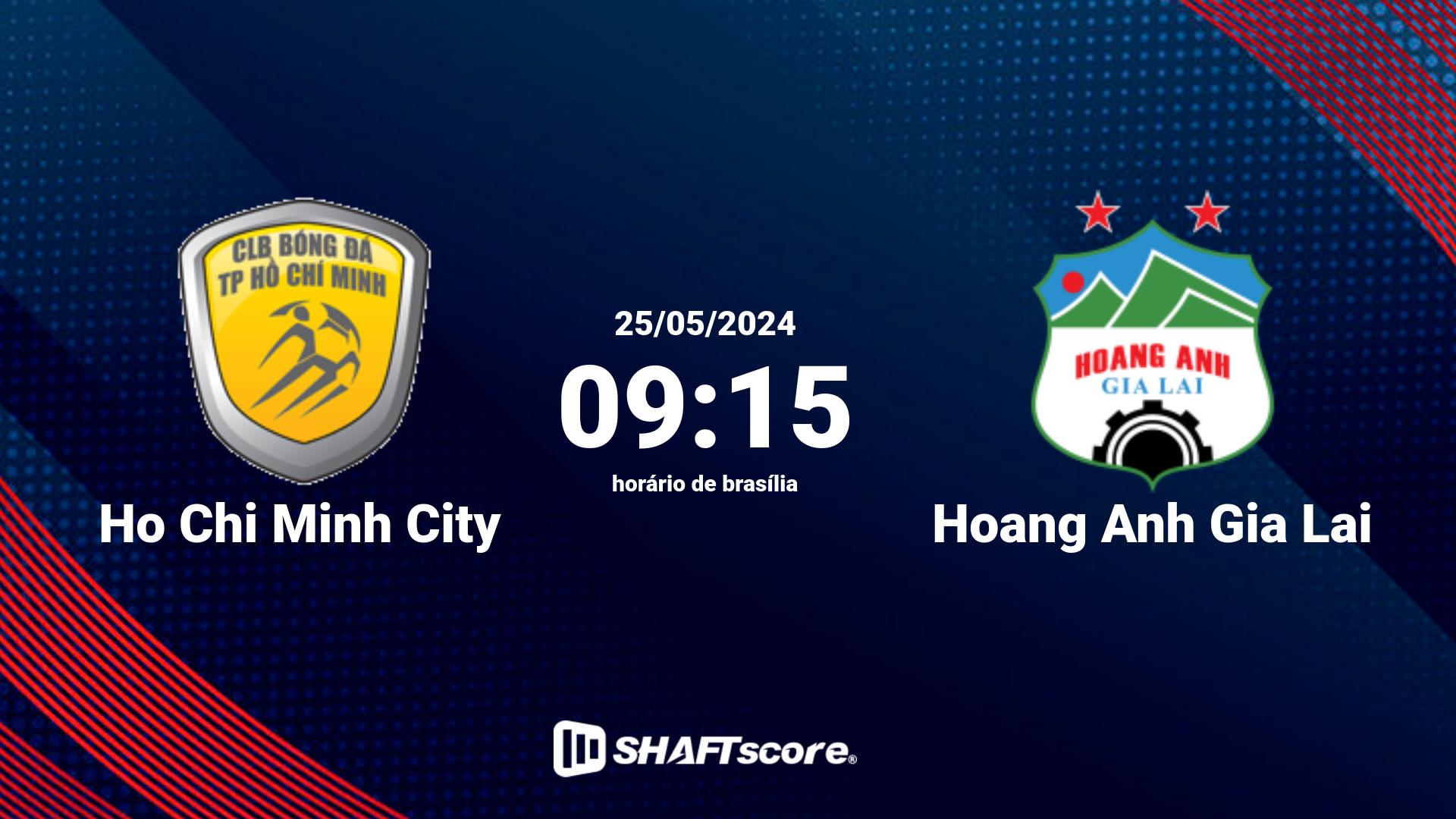 Estatísticas do jogo Ho Chi Minh City vs Hoang Anh Gia Lai 25.05 09:15