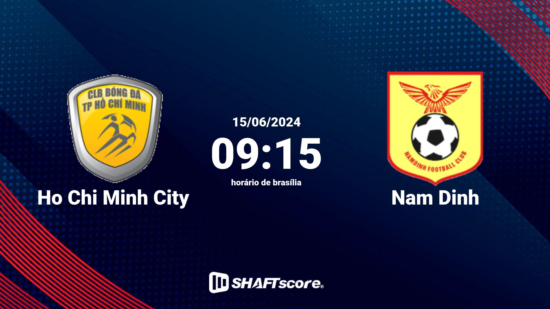 Estatísticas do jogo Ho Chi Minh City vs Nam Dinh 15.06 09:15