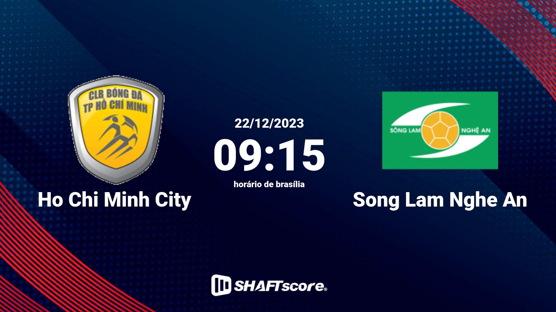 Estatísticas do jogo Ho Chi Minh City vs Song Lam Nghe An 22.12 09:15