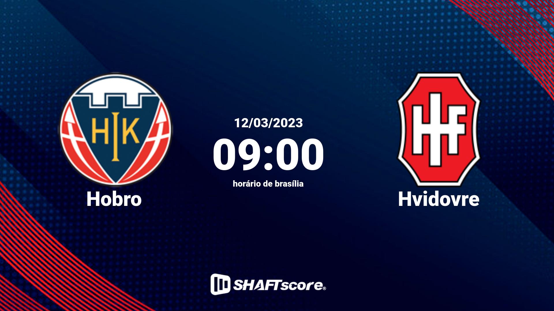 Estatísticas do jogo Hobro vs Hvidovre 12.03 09:00