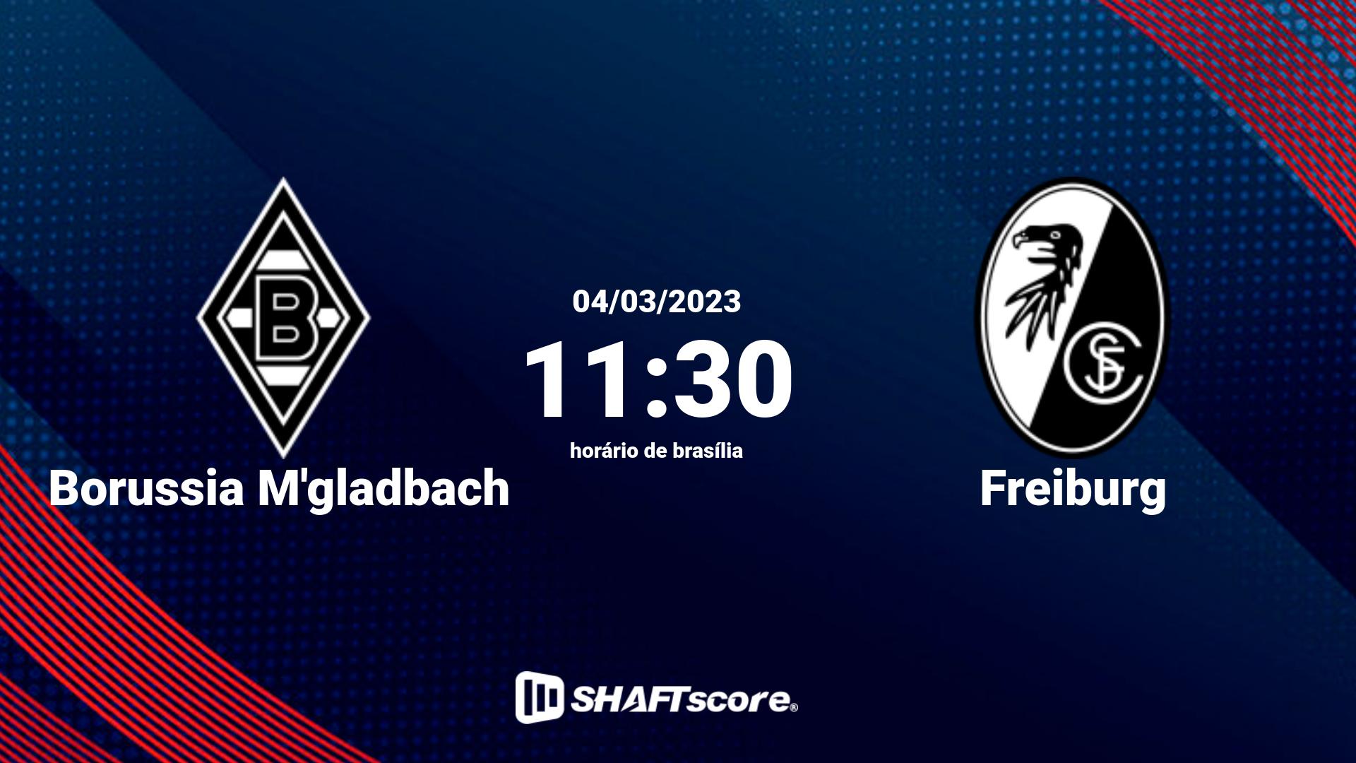 Estatísticas do jogo Hoffenheim vs Borussia M'gladbach 21.12 11:30