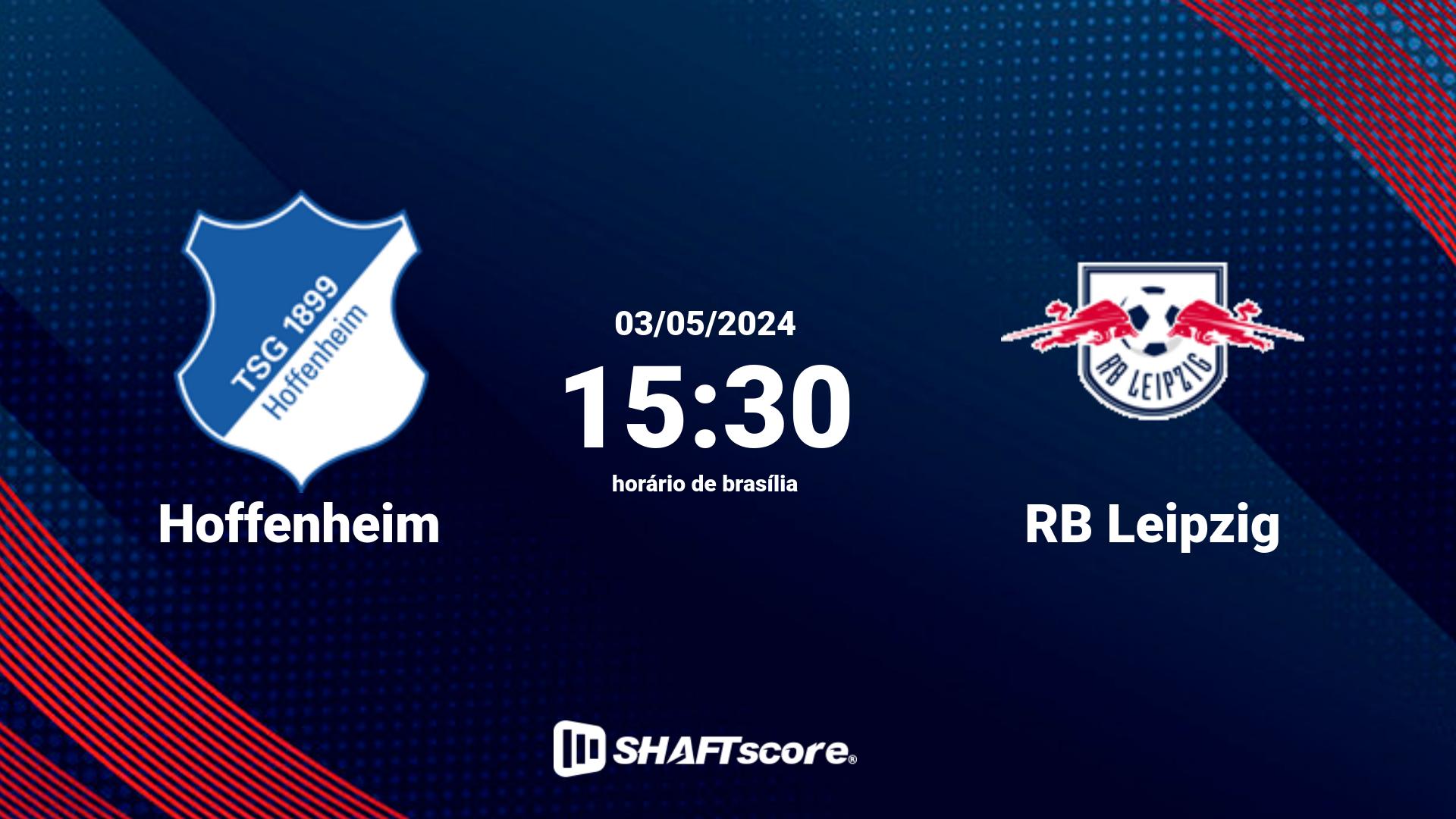 Estatísticas do jogo Hoffenheim vs RB Leipzig 03.05 15:30