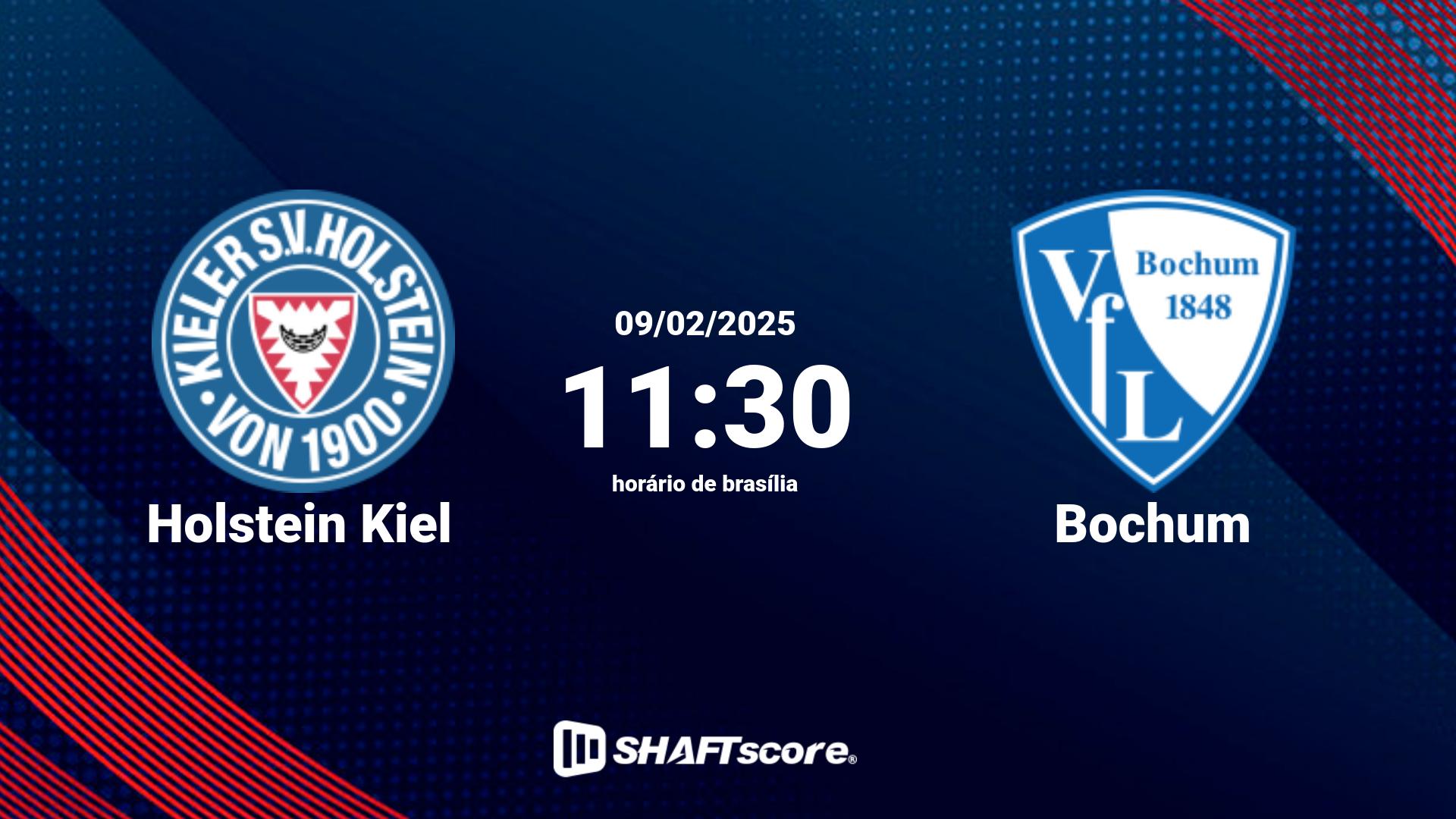 Estatísticas do jogo Holstein Kiel vs Bochum 09.02 11:30