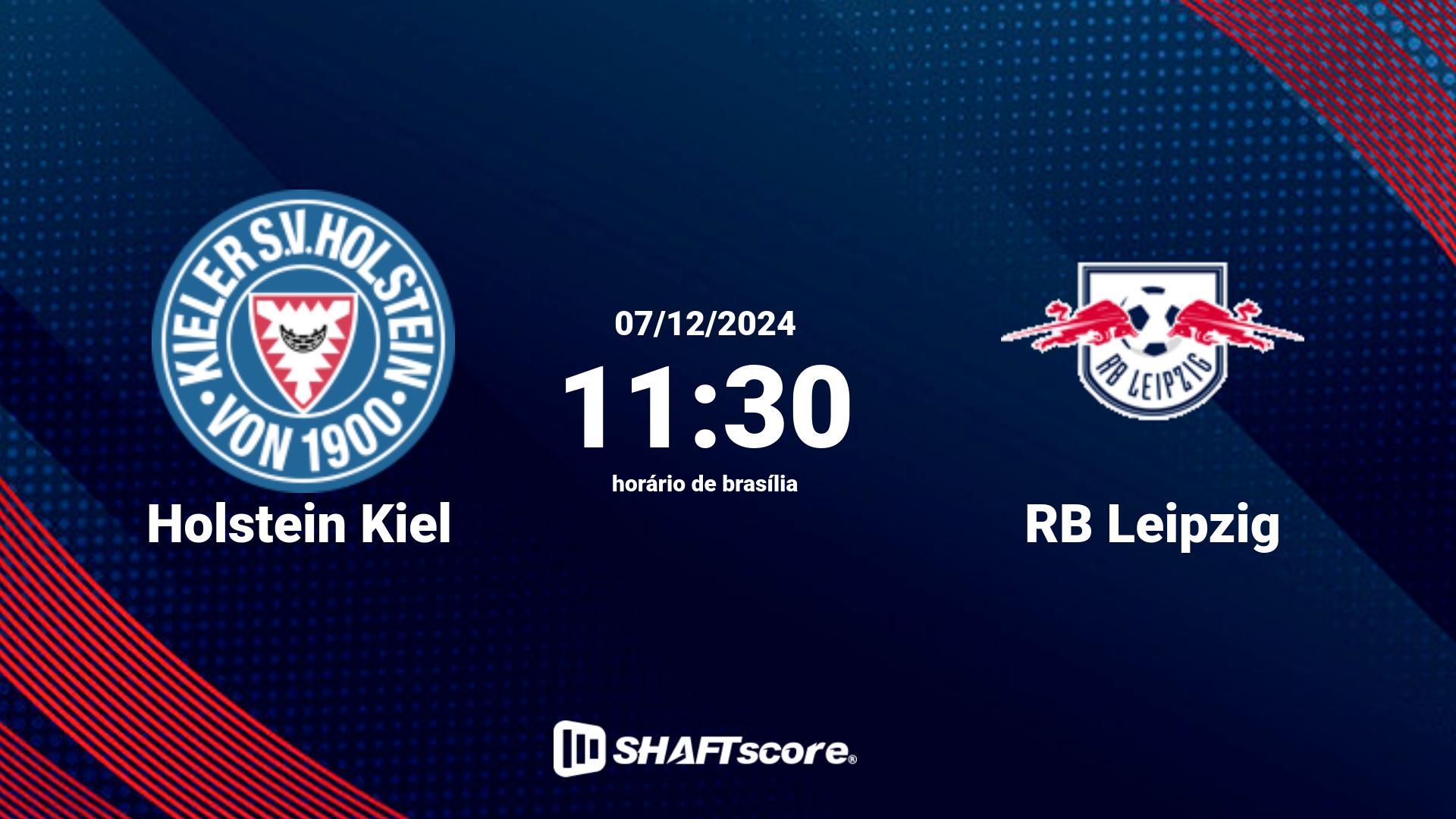 Estatísticas do jogo Holstein Kiel vs RB Leipzig 07.12 11:30