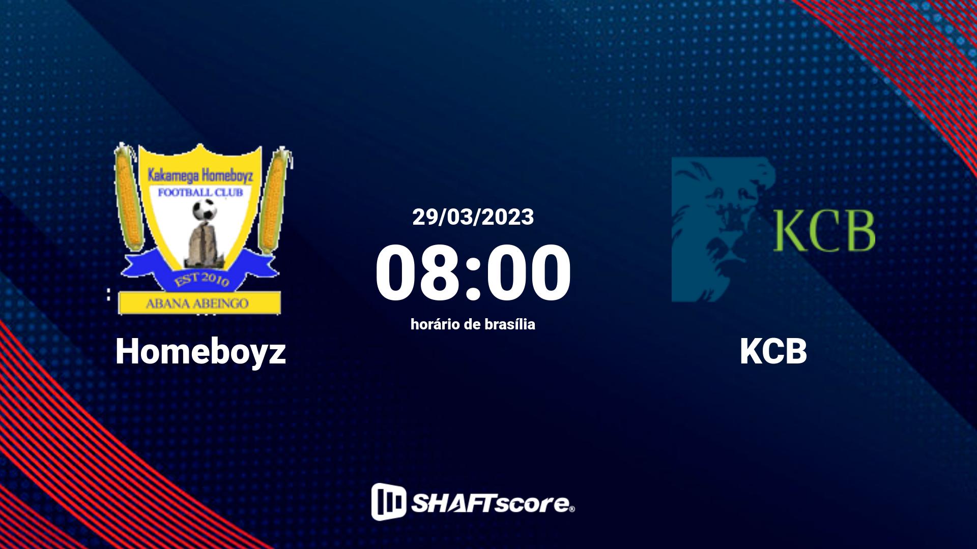 Estatísticas do jogo Homeboyz vs KCB 29.03 08:00