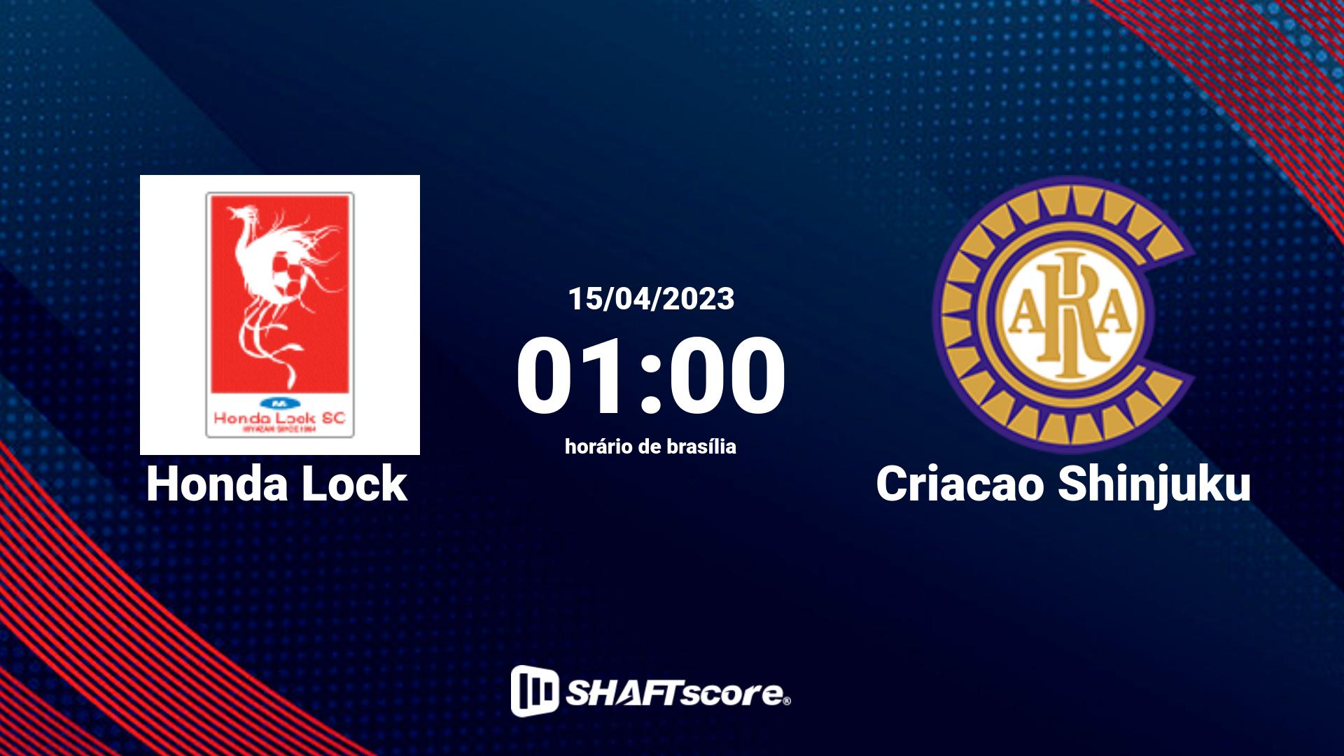 Estatísticas do jogo Honda Lock vs Criacao Shinjuku 15.04 01:00