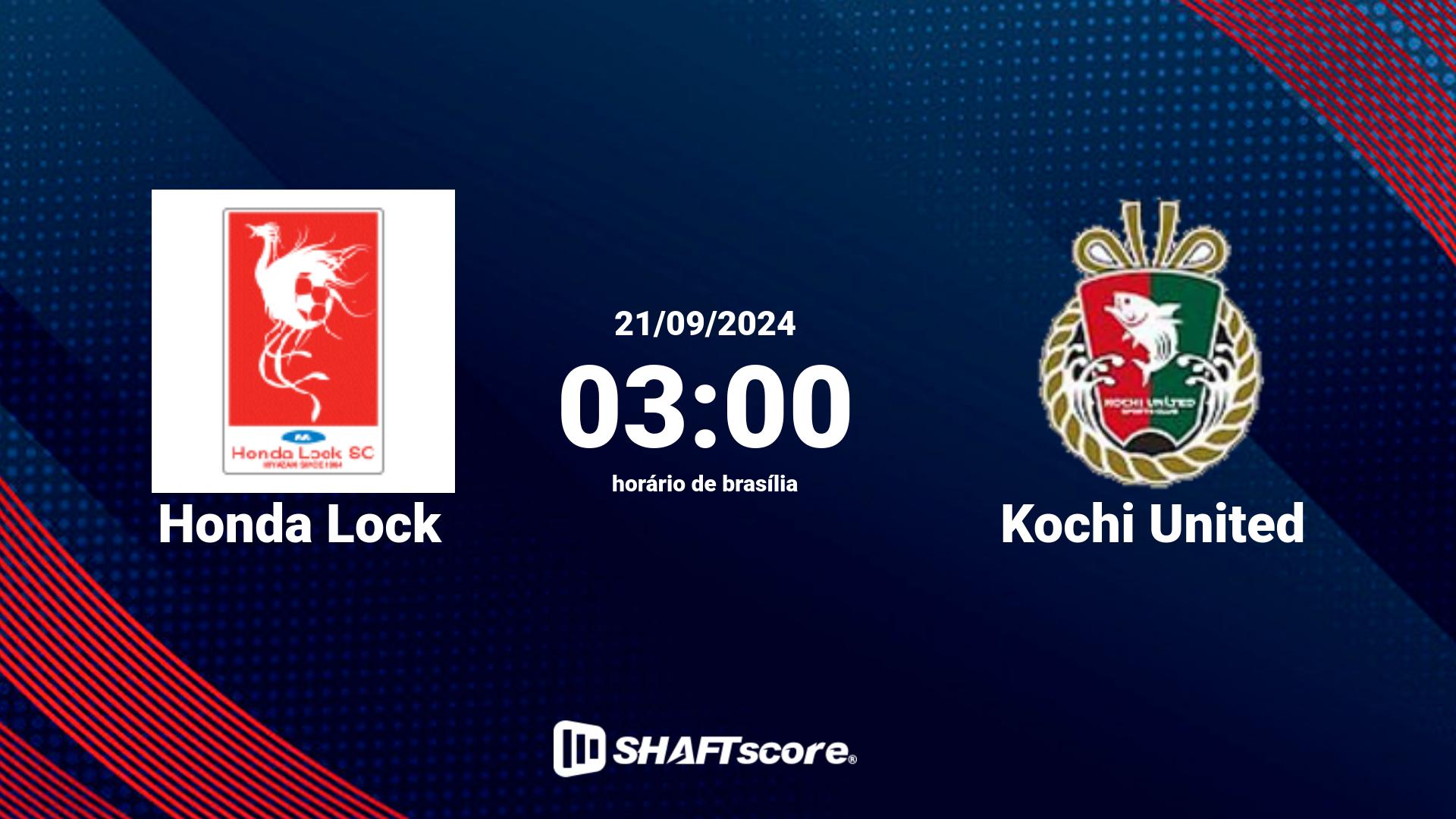 Estatísticas do jogo Honda Lock vs Kochi United 21.09 03:00