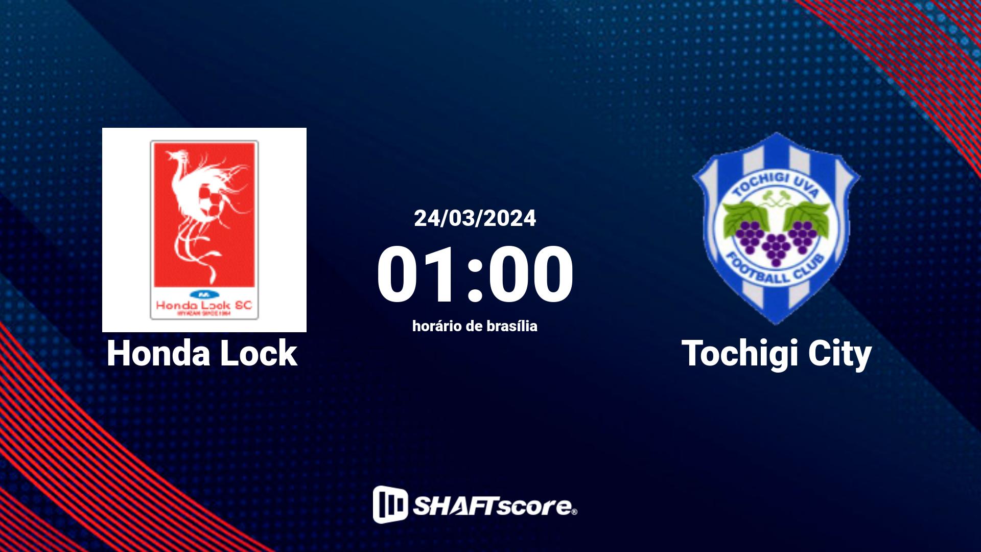 Estatísticas do jogo Honda Lock vs Tochigi City 24.03 01:00