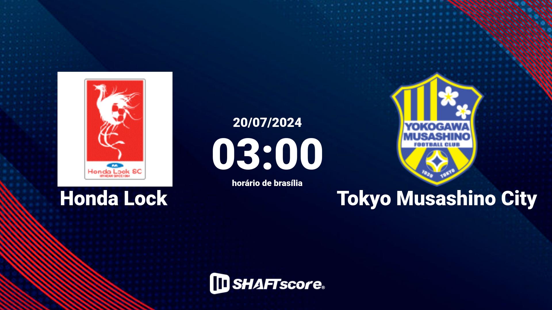 Estatísticas do jogo Honda Lock vs Tokyo Musashino City 20.07 03:00