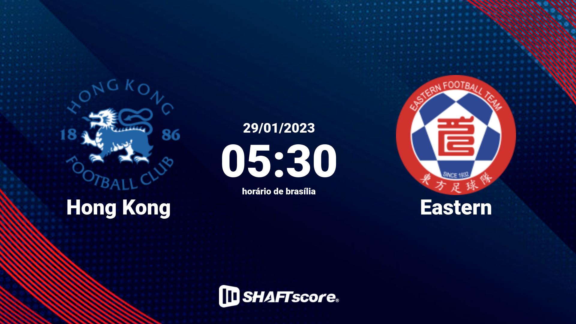 Estatísticas do jogo Hong Kong vs Eastern 29.01 05:30