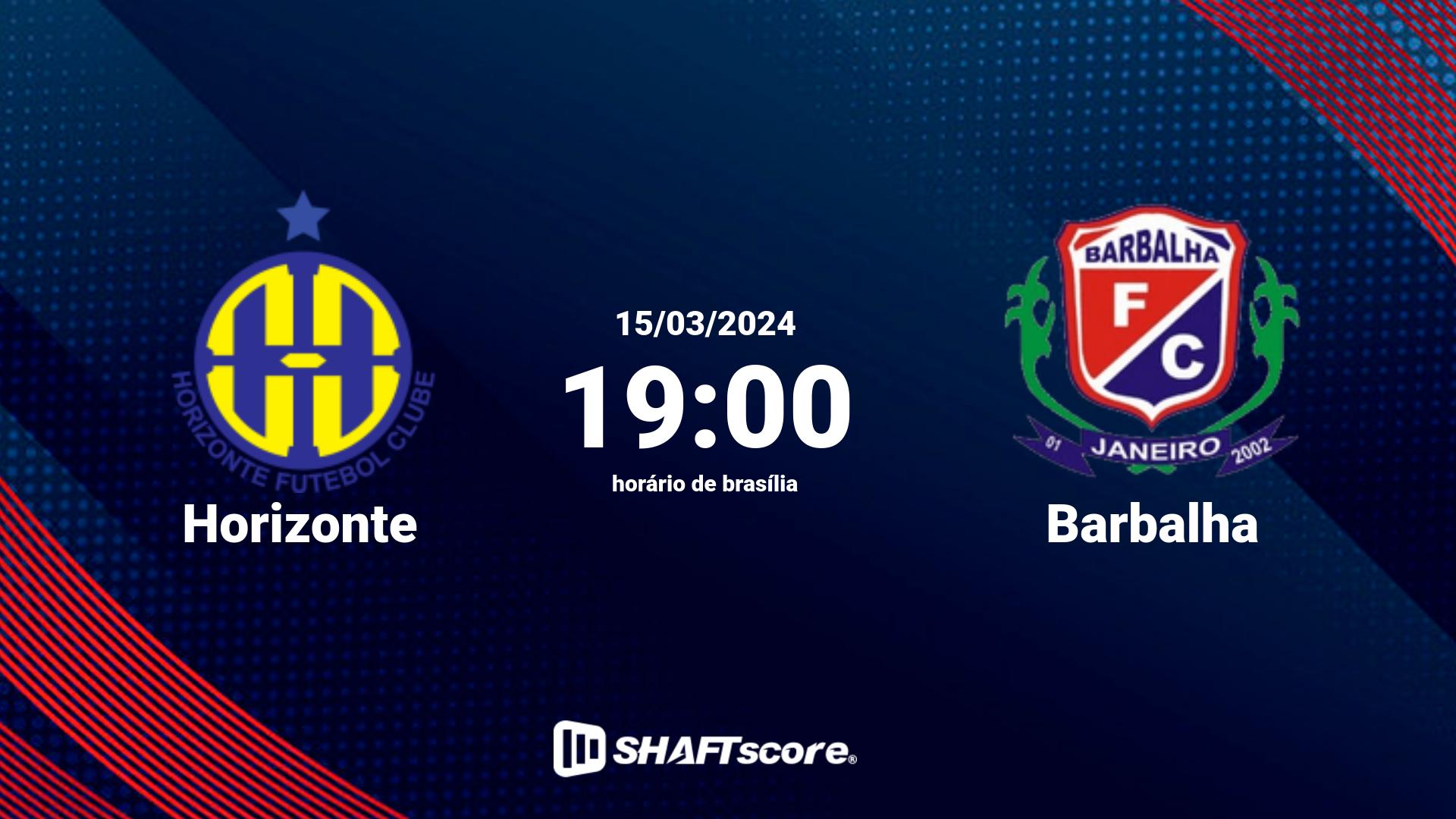 Estatísticas do jogo Horizonte vs Barbalha 15.03 19:00