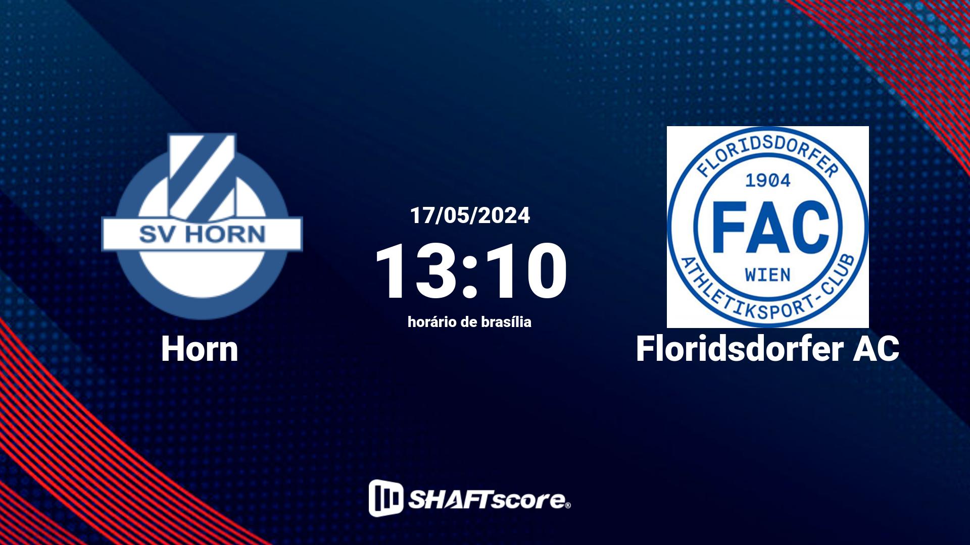 Estatísticas do jogo Horn vs Floridsdorfer AC 17.05 13:10