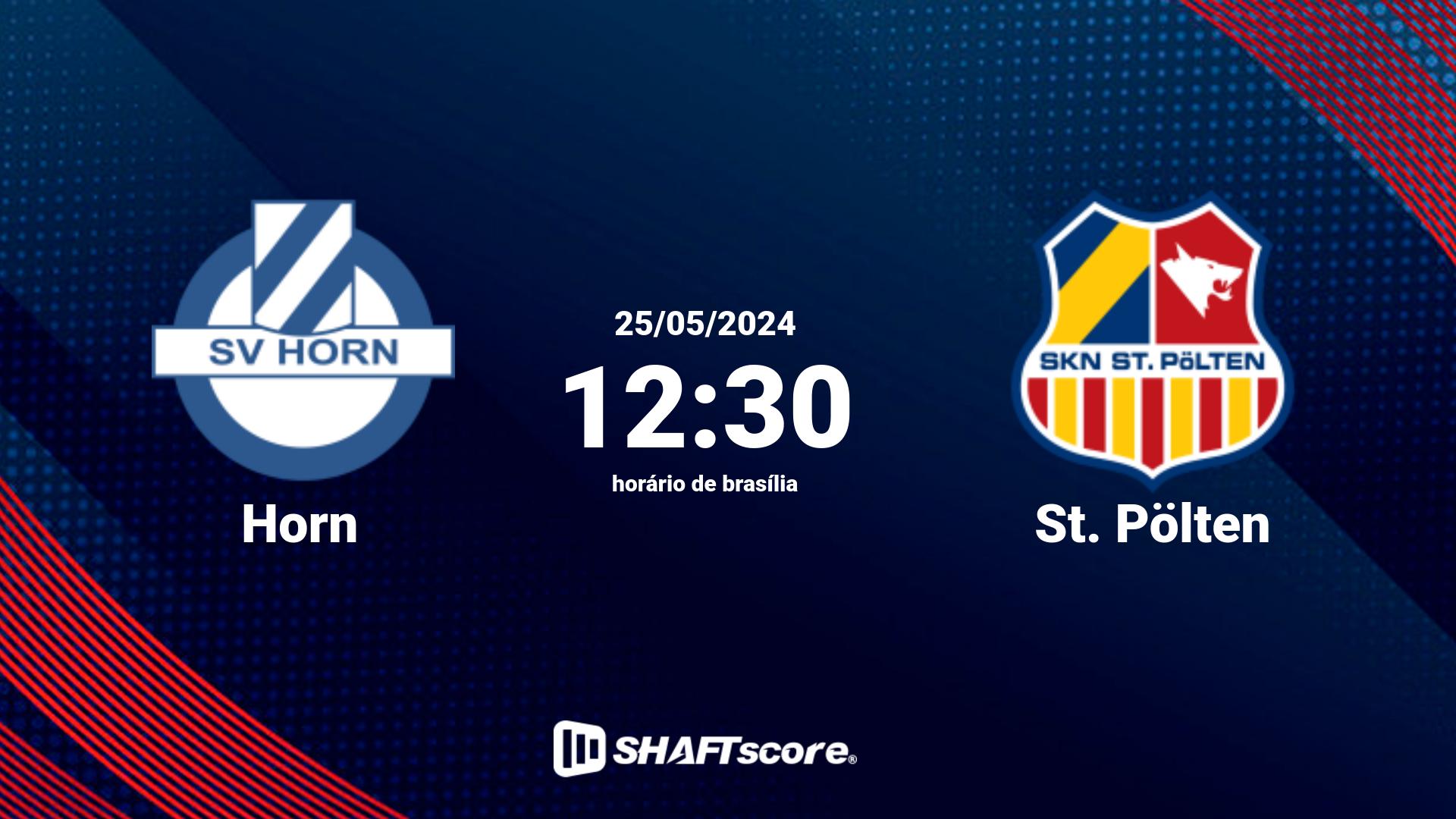 Estatísticas do jogo Horn vs St. Pölten 25.05 12:30