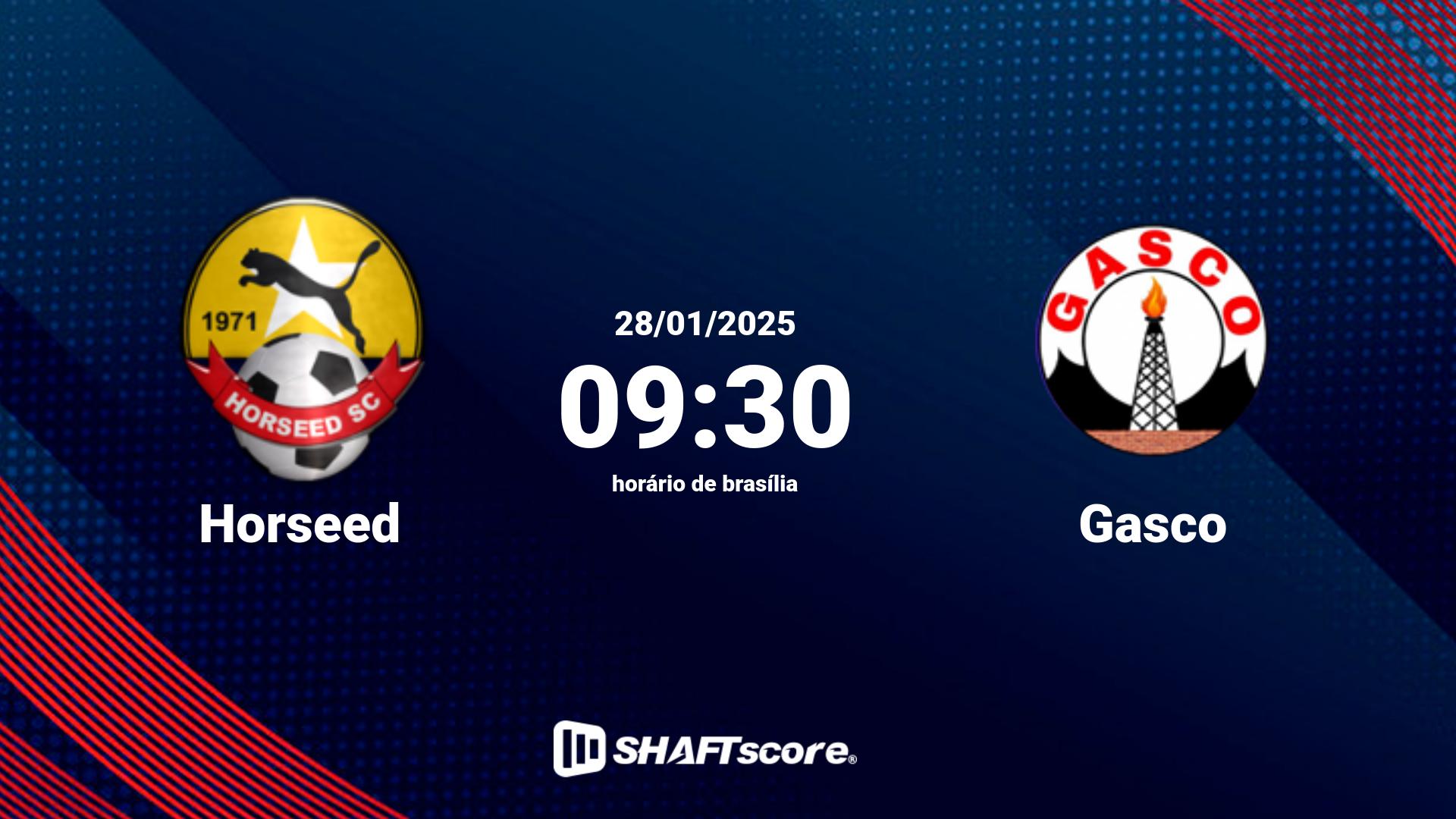 Estatísticas do jogo Horseed vs Gasco 28.01 09:30