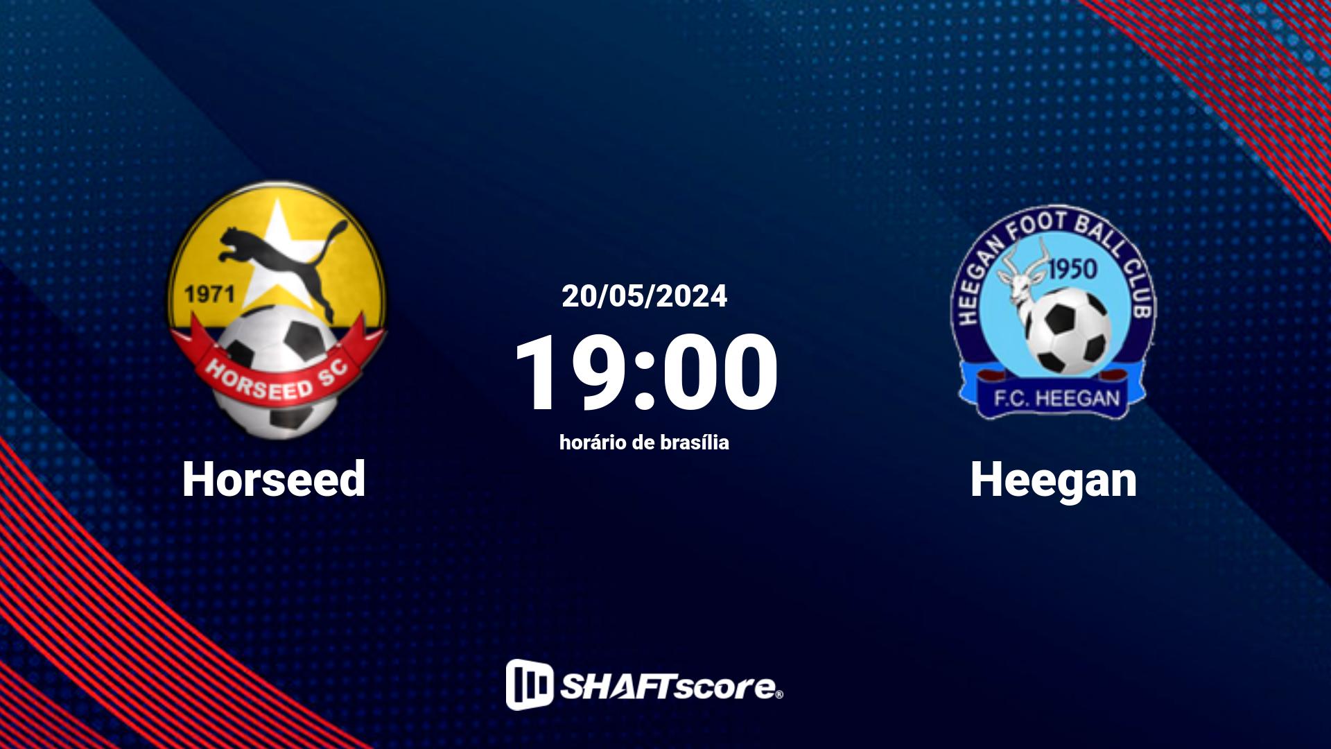 Estatísticas do jogo Horseed vs Heegan 20.05 19:00