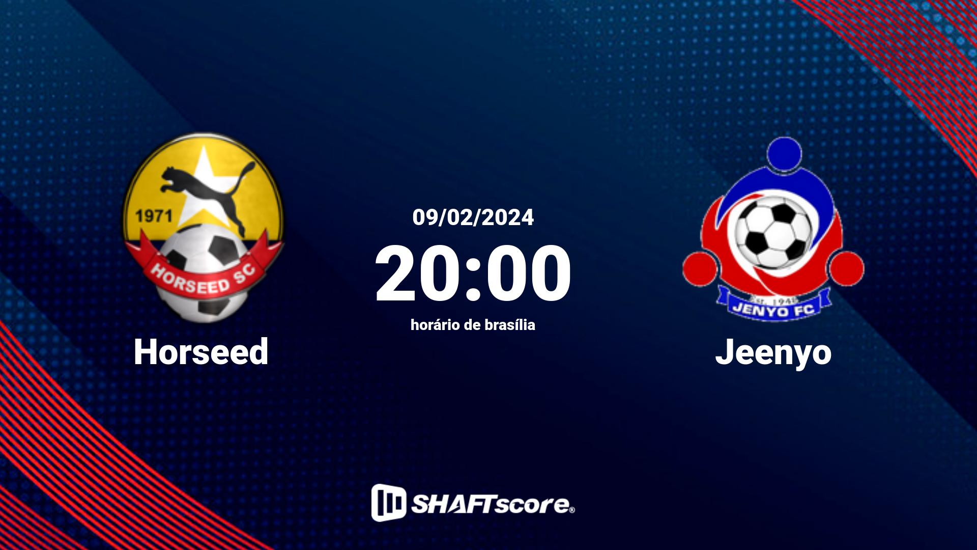 Estatísticas do jogo Horseed vs Jeenyo 09.02 20:00