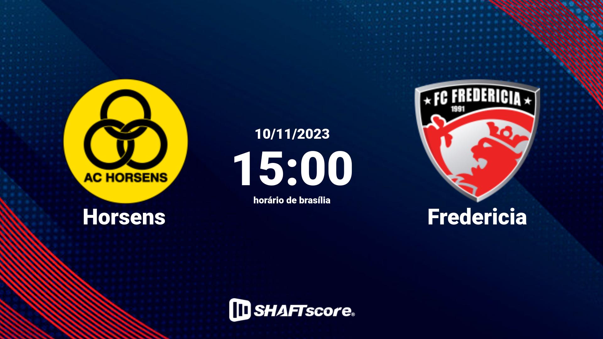 Estatísticas do jogo Horsens vs Fredericia 10.11 15:00