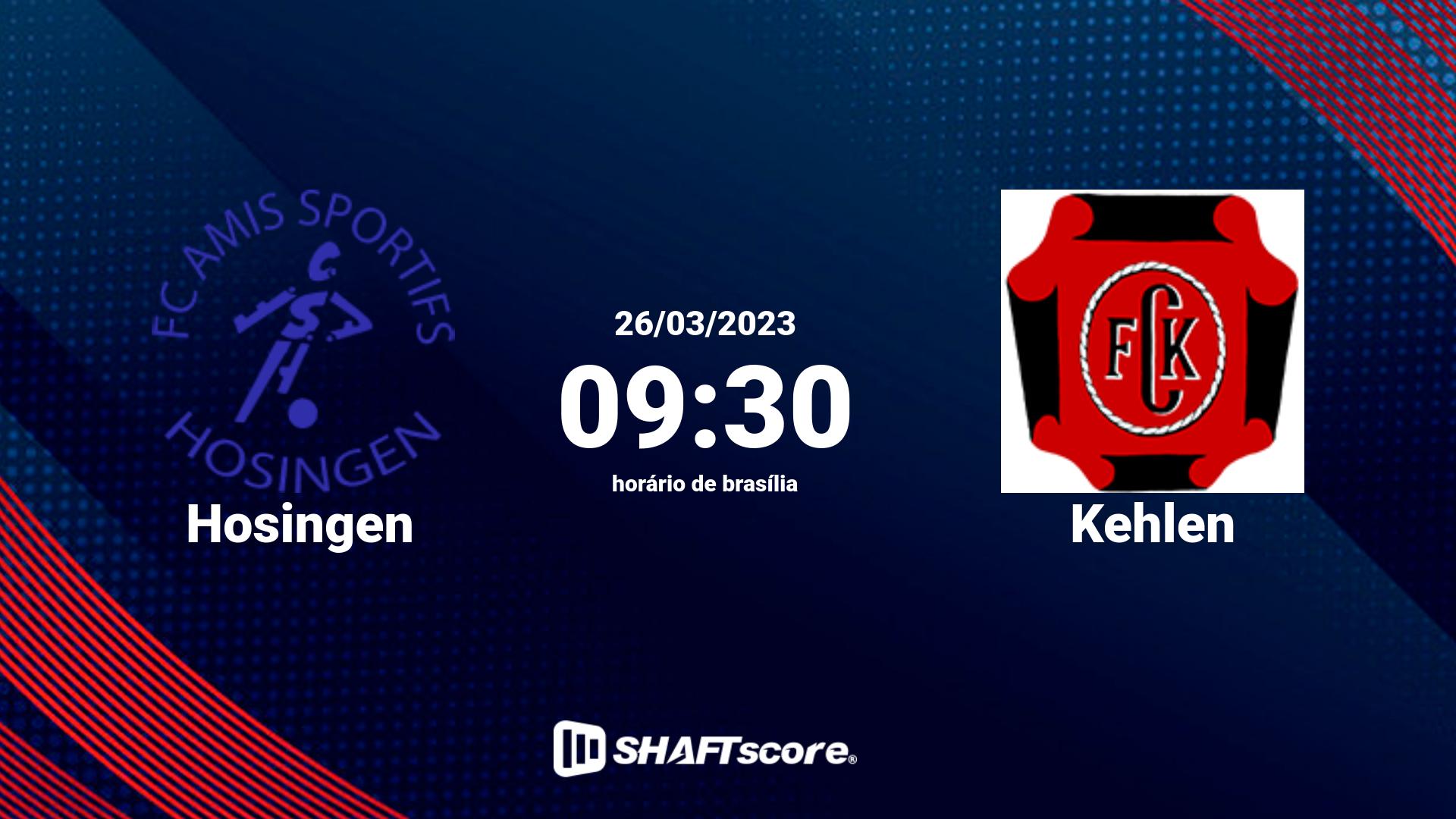 Estatísticas do jogo Hosingen vs Kehlen 26.03 09:30