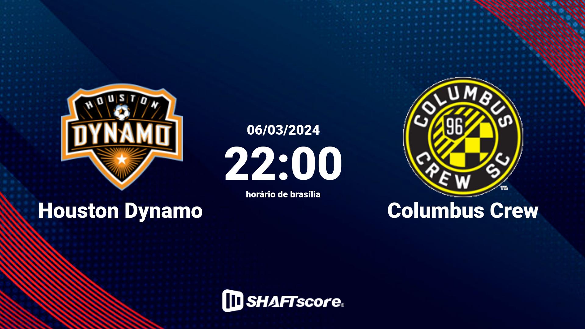 Estatísticas do jogo Houston Dynamo vs Columbus Crew 06.03 22:00