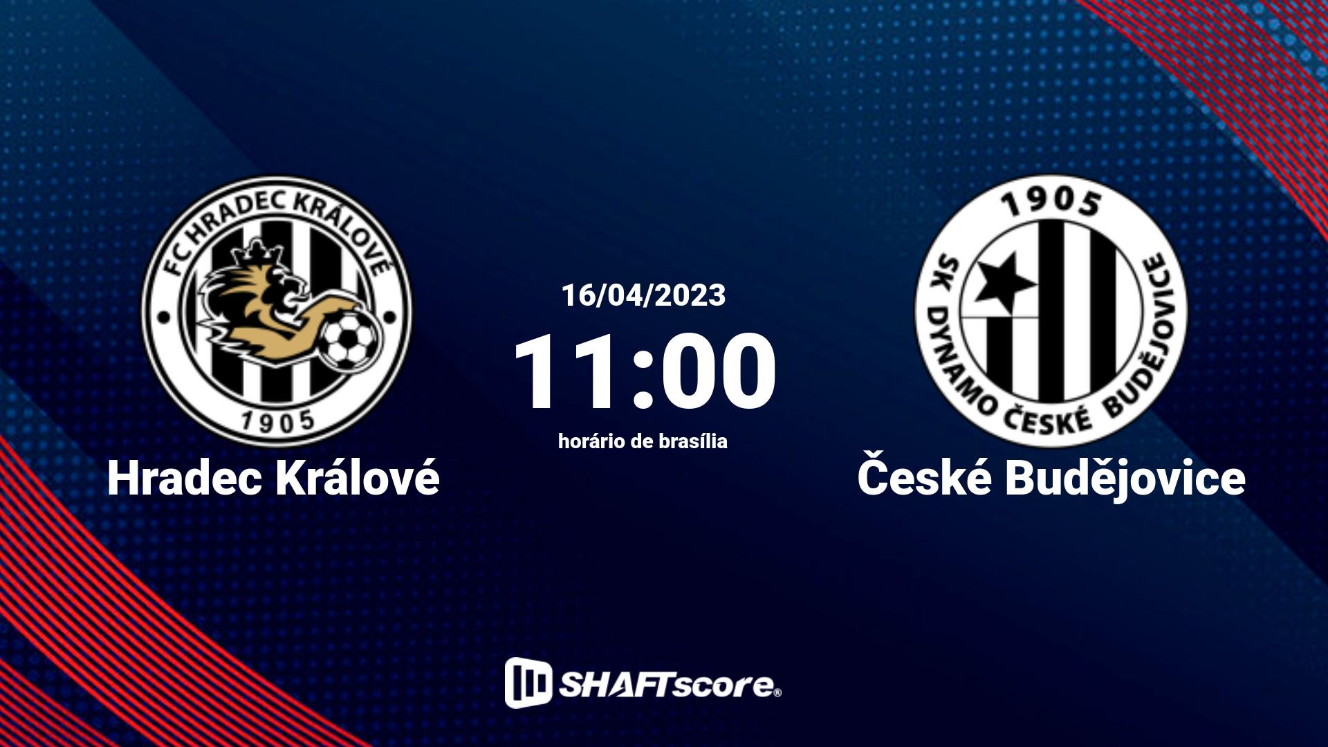 Estatísticas do jogo Hradec Králové vs České Budějovice 16.04 11:00