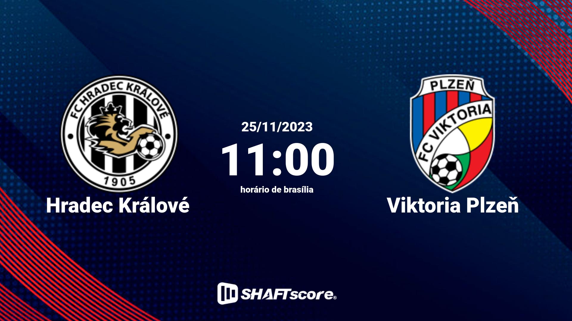 Estatísticas do jogo Hradec Králové vs Viktoria Plzeň 25.11 11:00