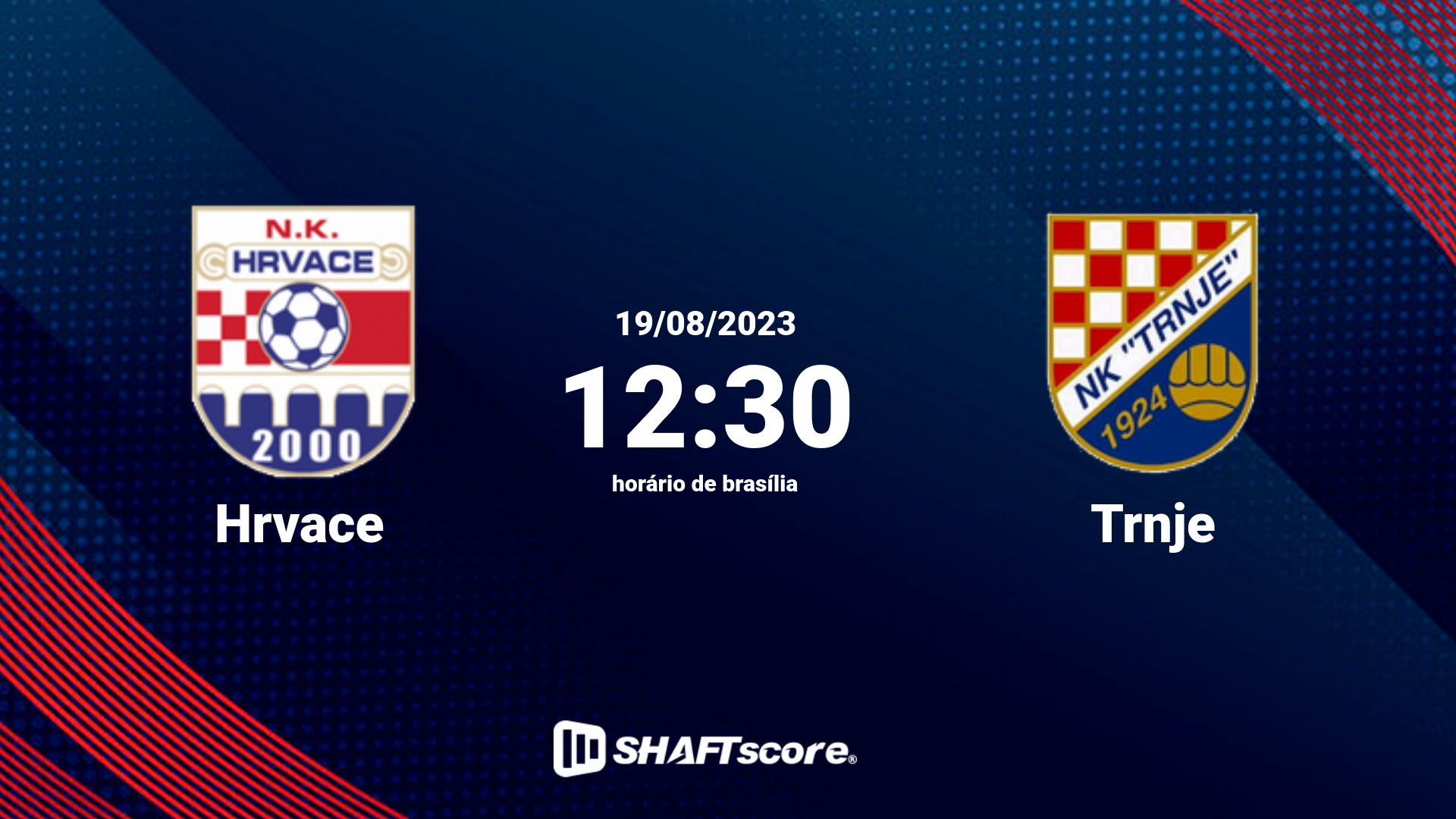 Estatísticas do jogo Hrvace vs Trnje 19.08 12:30