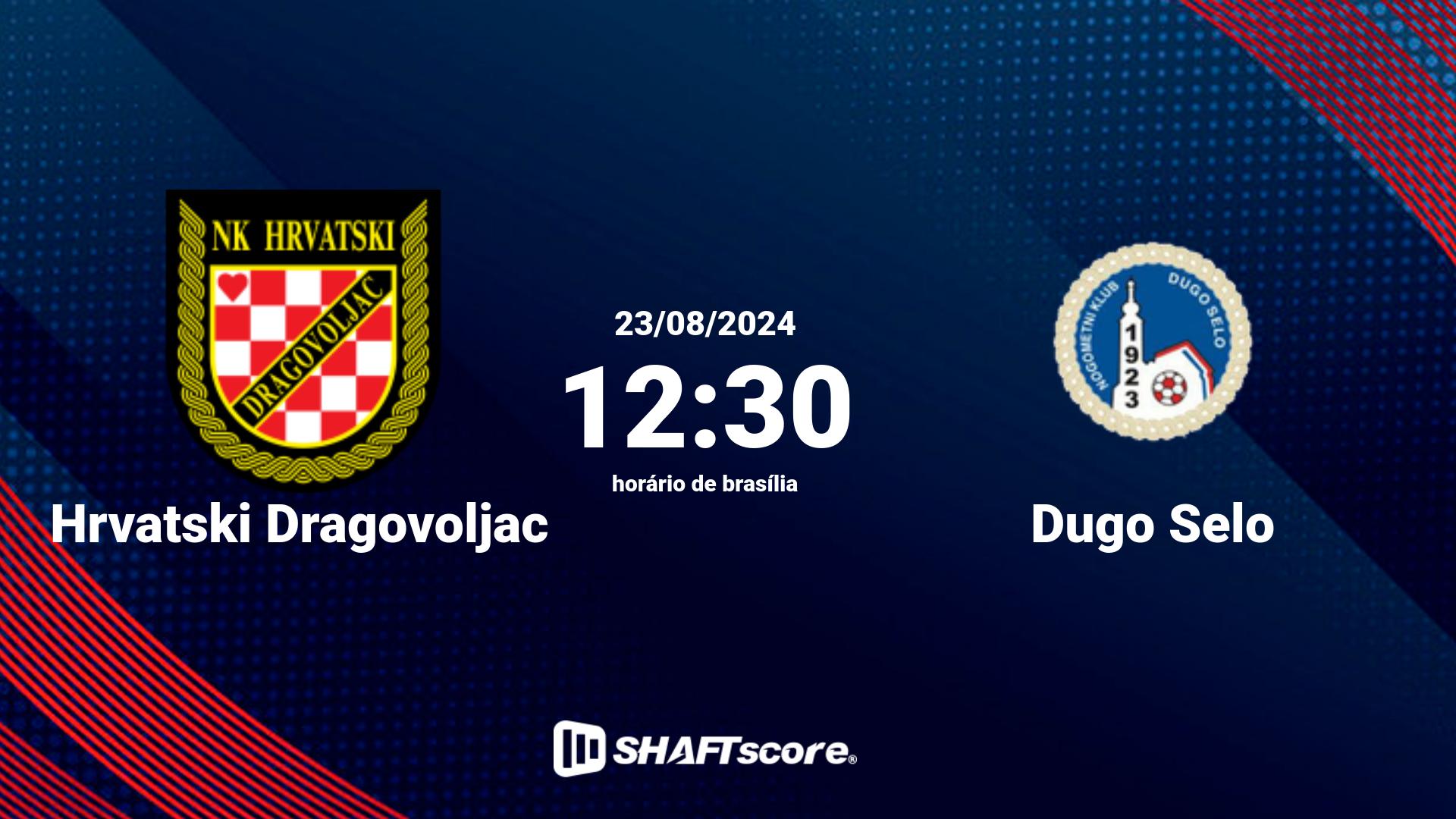 Estatísticas do jogo Hrvatski Dragovoljac vs Dugo Selo 23.08 12:30