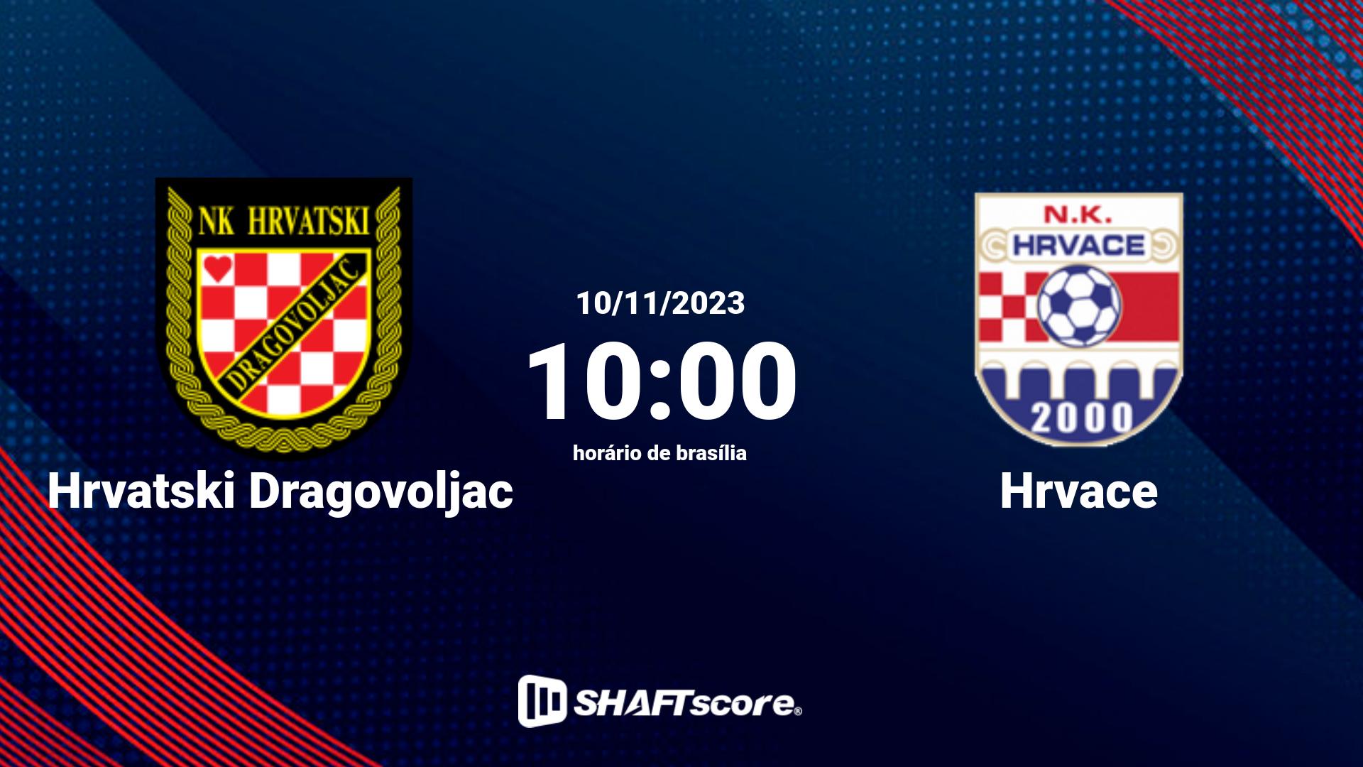 Estatísticas do jogo Hrvatski Dragovoljac vs Hrvace 10.11 10:00