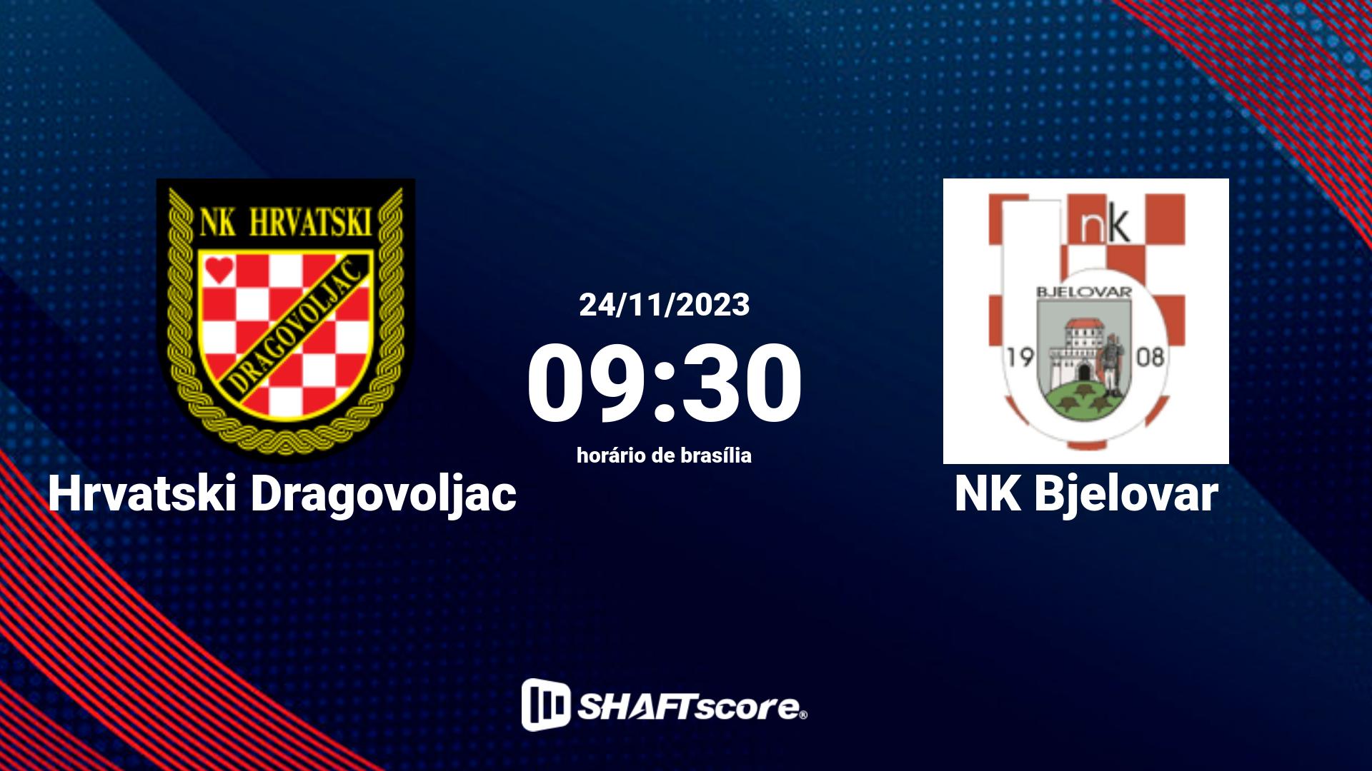 Estatísticas do jogo Hrvatski Dragovoljac vs NK Bjelovar 24.11 09:30