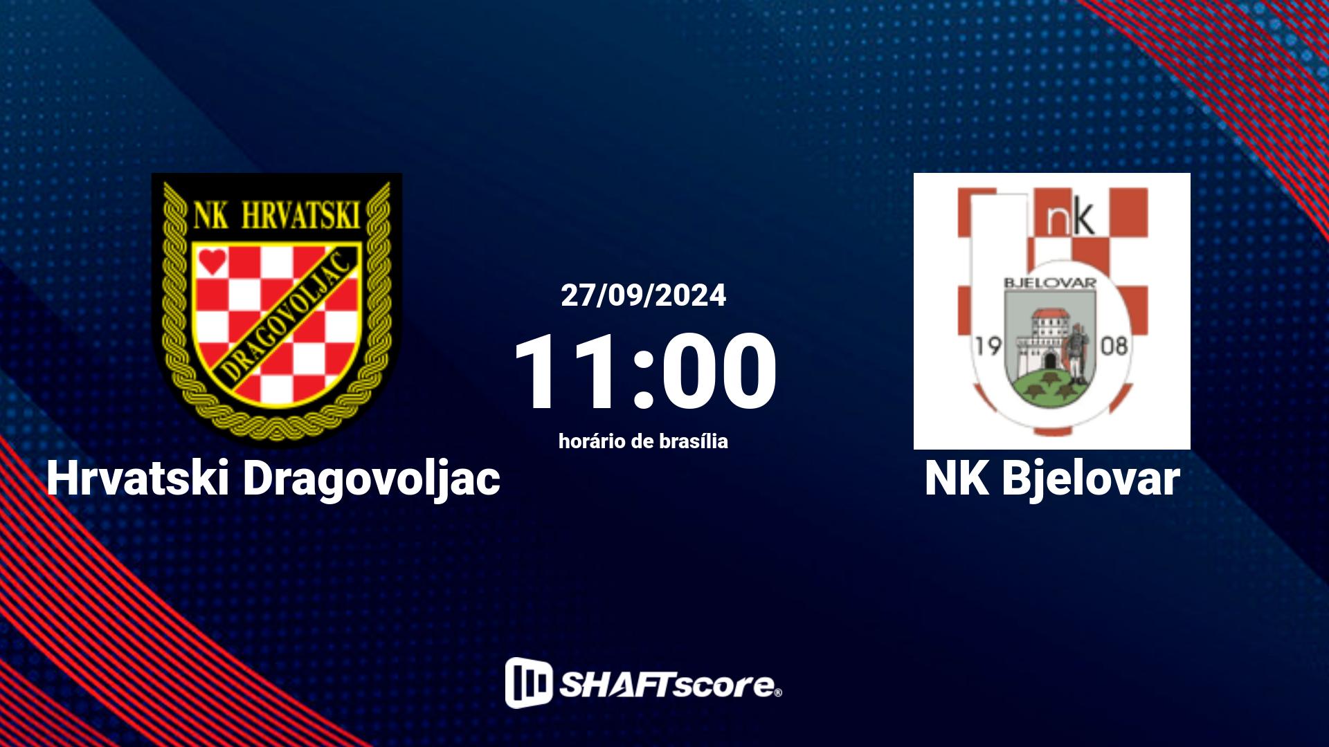 Estatísticas do jogo Hrvatski Dragovoljac vs NK Bjelovar 27.09 11:00