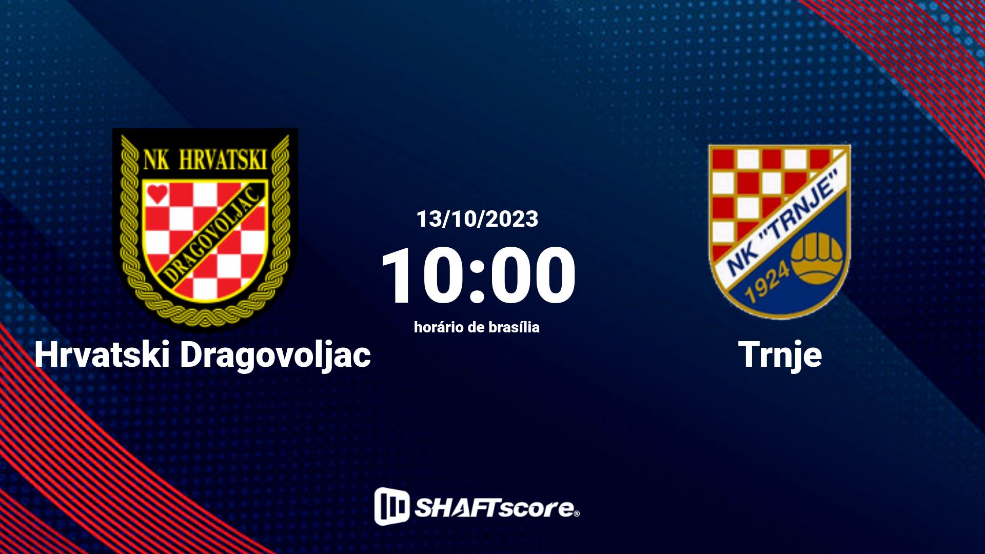 Estatísticas do jogo Hrvatski Dragovoljac vs Trnje 13.10 10:00