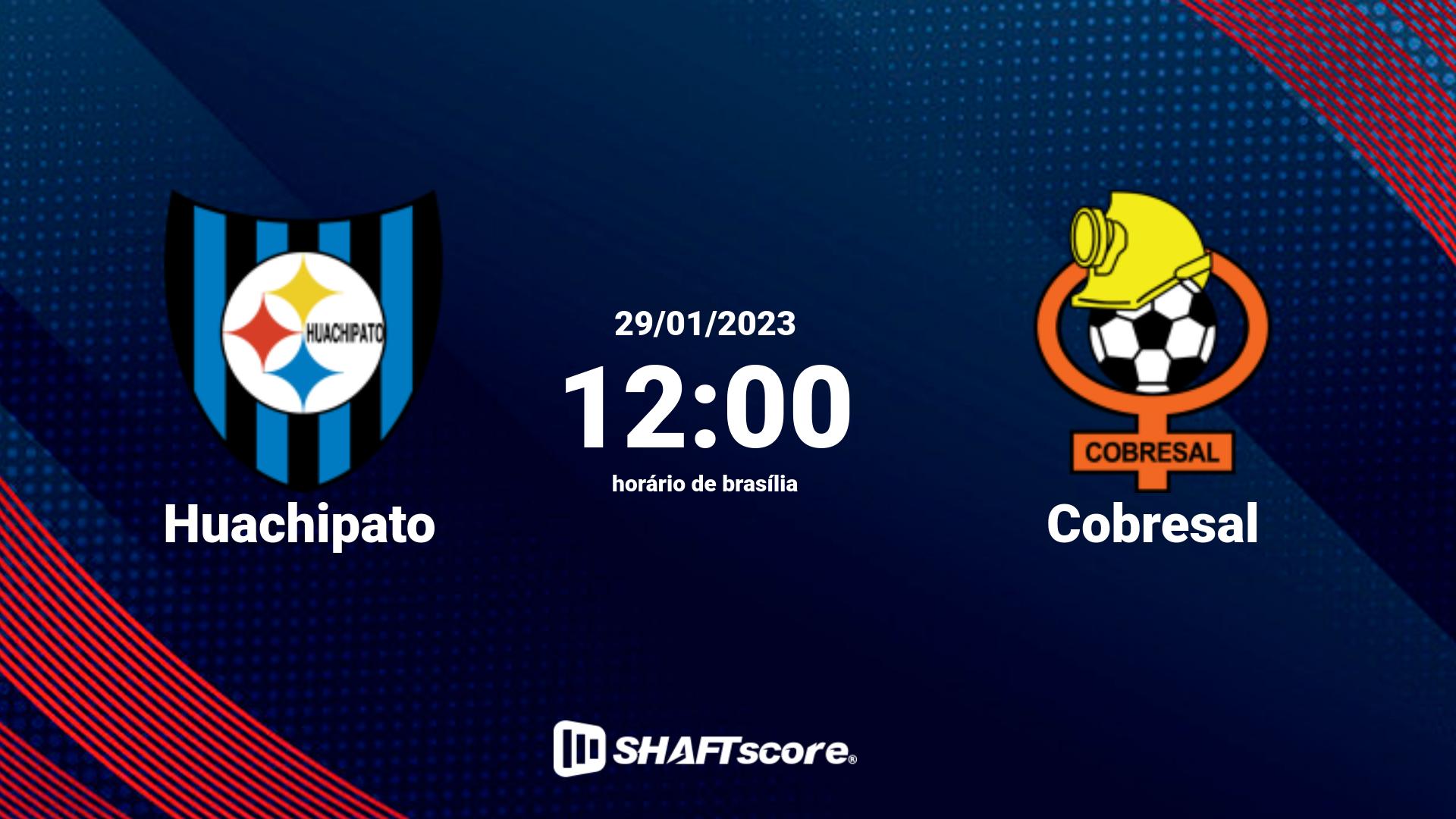 Estatísticas do jogo Huachipato vs Cobresal 29.01 12:00