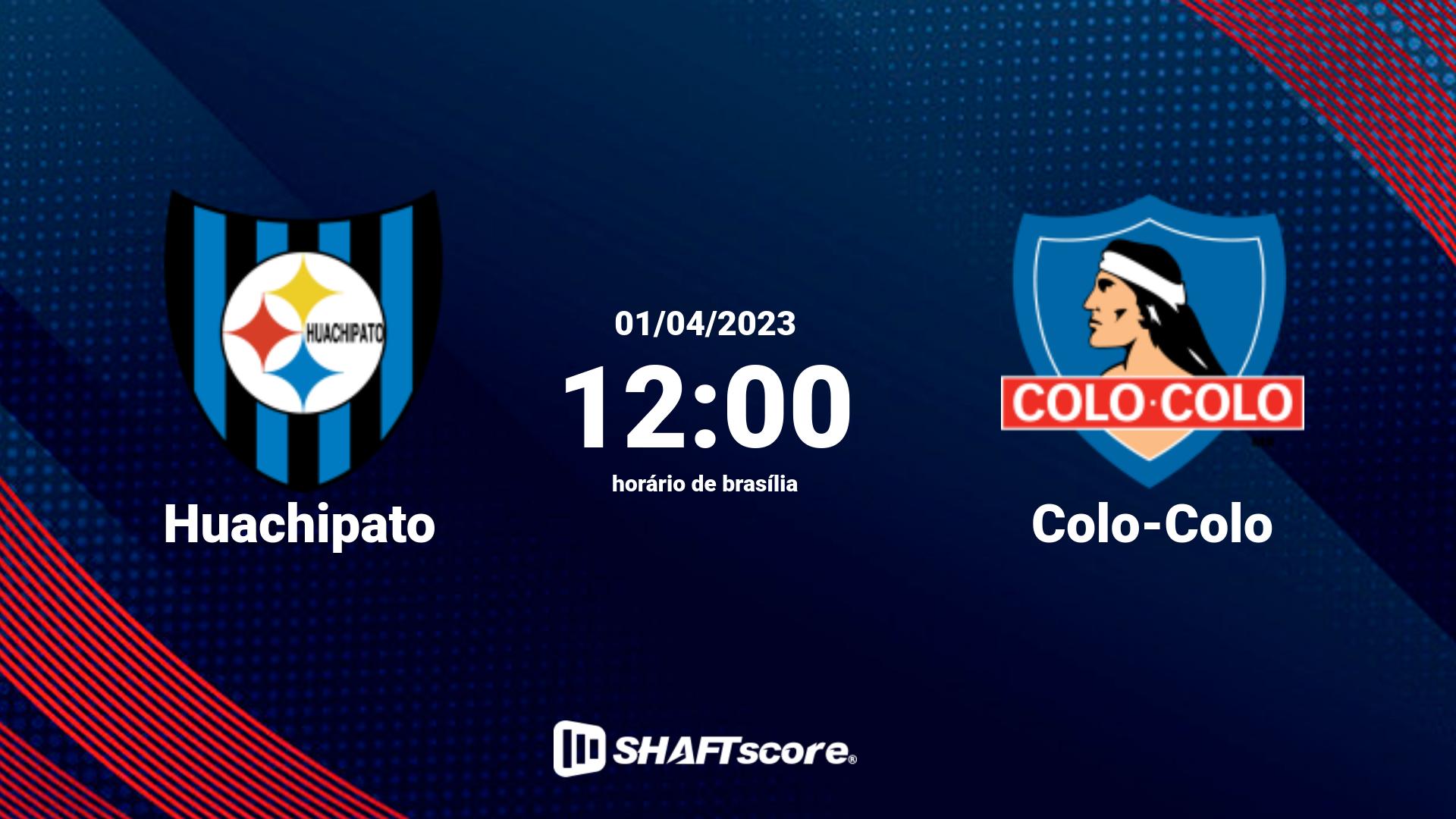 Estatísticas do jogo Huachipato vs Colo-Colo 01.04 12:00