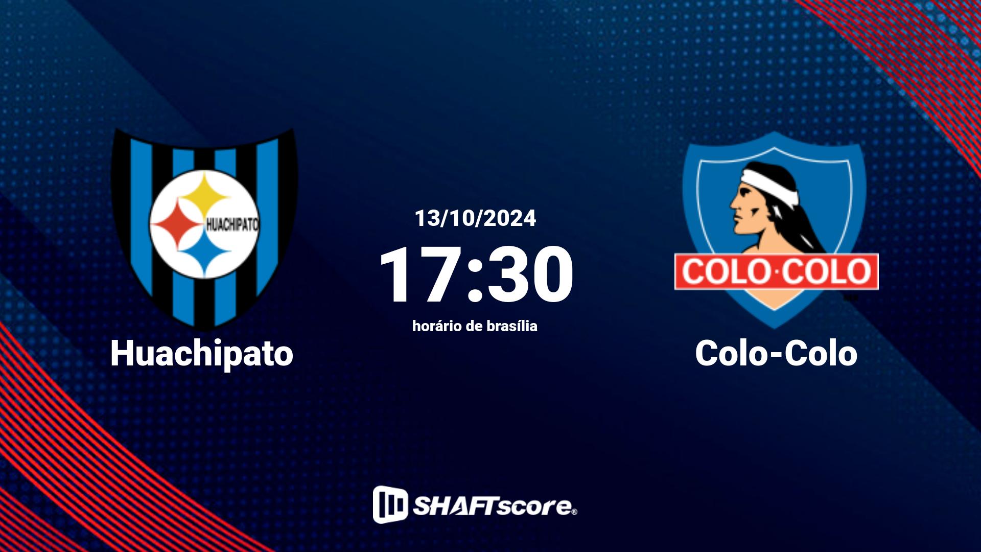 Estatísticas do jogo Huachipato vs Colo-Colo 13.10 17:30