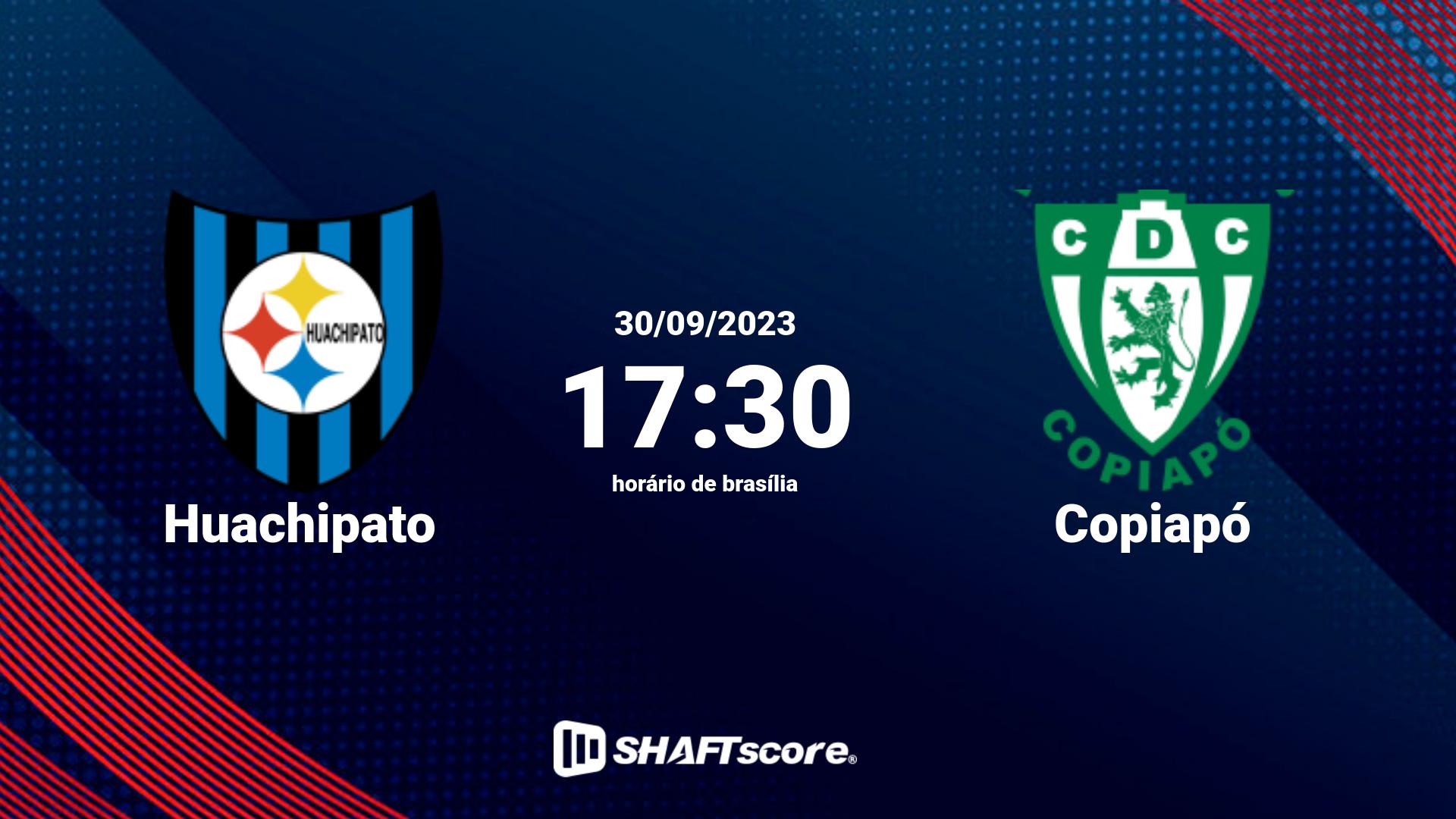 Estatísticas do jogo Huachipato vs Copiapó 30.09 17:30