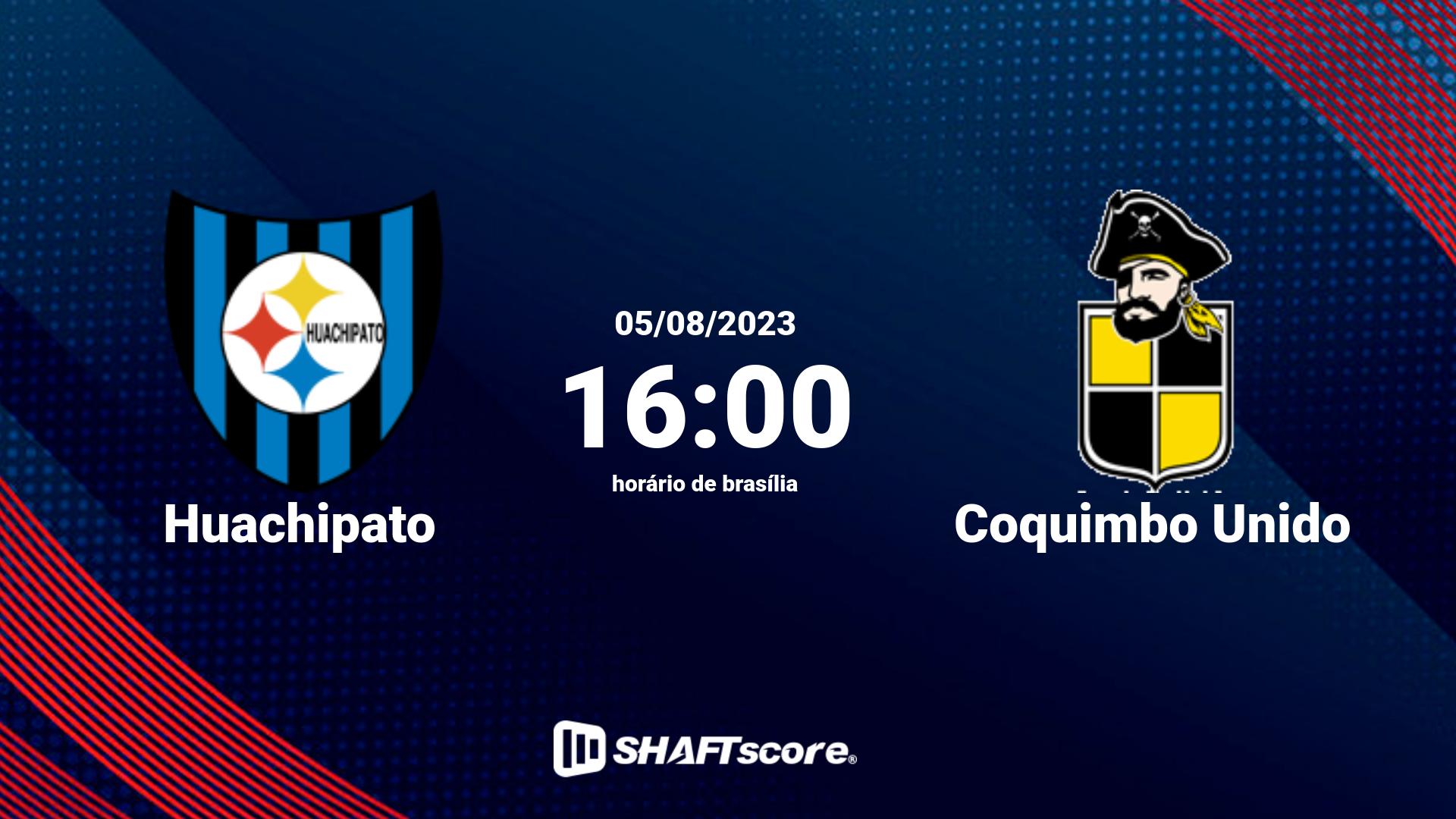 Estatísticas do jogo Huachipato vs Coquimbo Unido 05.08 16:00